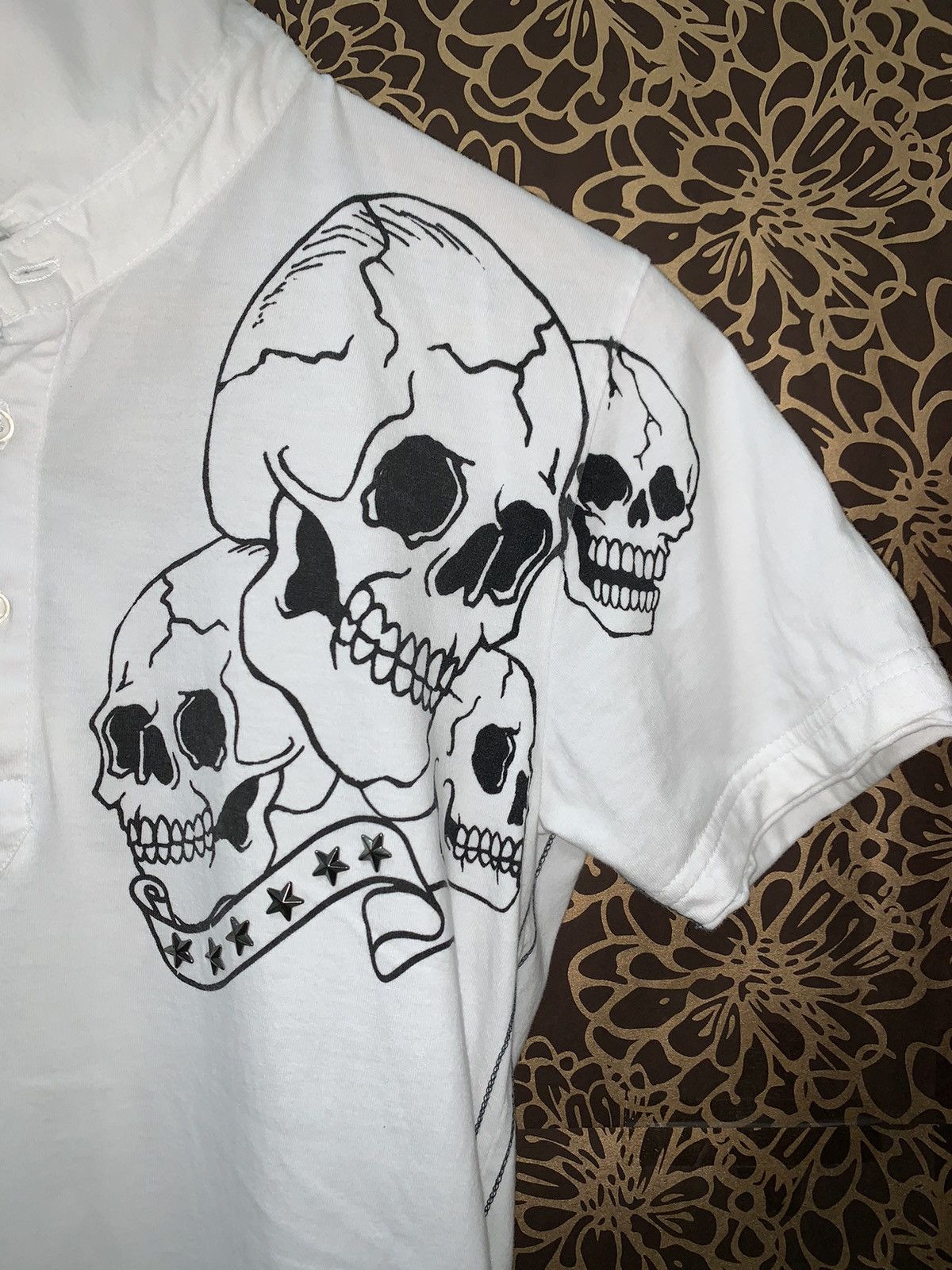 Other BULLET NOISE SKULLS DESIGN VERY RARE Size US L / EU 52-54 / 3 - 4 Thumbnail