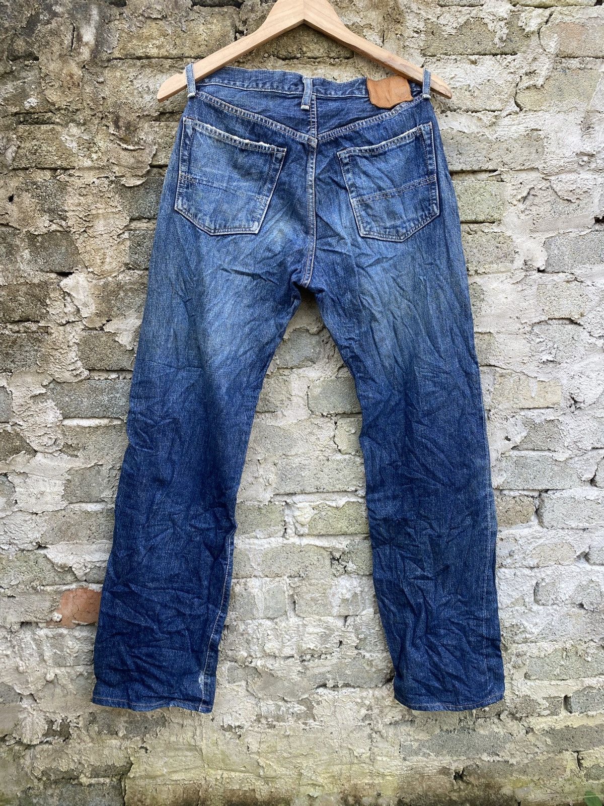 Big John Vintage Big John Selvedge Distressed Jeans Size US 29 - 2 Thumbnail