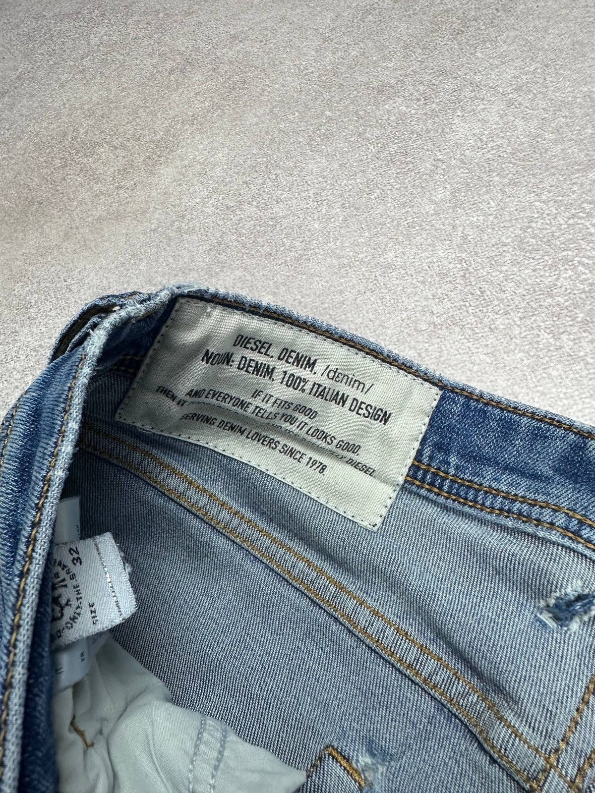 Diesel Vintage Diesel Distressed Y2K Slim Jeans 32 Size US 32 / EU 48 - 8 Thumbnail