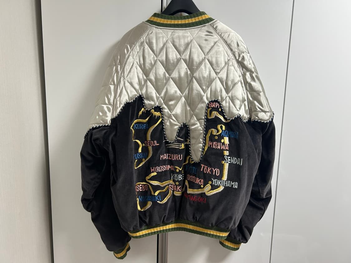 Kapital Kapital Sulfur Dyed Velveteen Souvenir bomber jacket Size US L / EU 52-54 / 3 - 2 Thumbnail