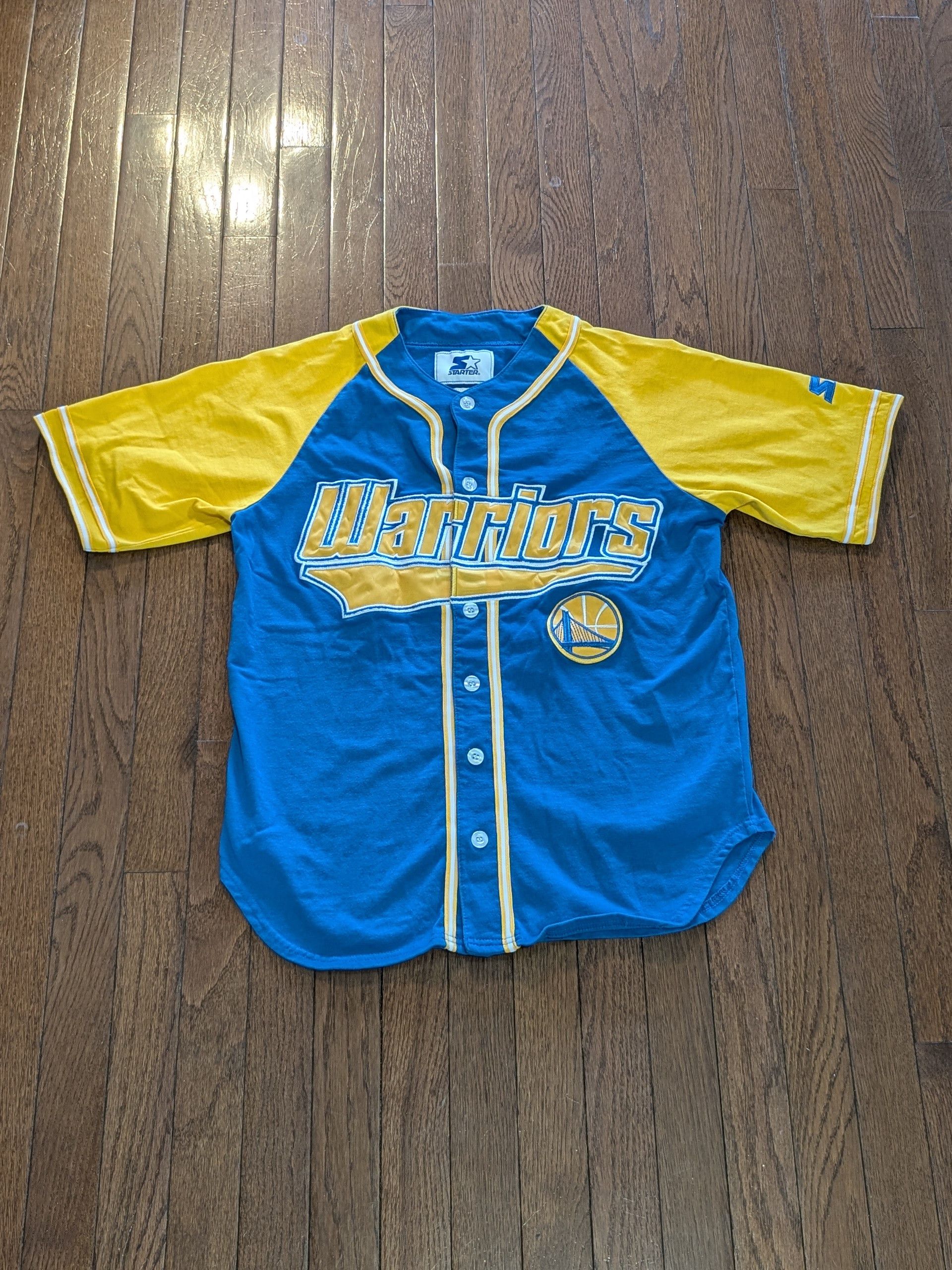 Starter Golden State Warriors Starter Button Up Baseball Jersey S Size US S / EU 44-46 / 1 - 1 Thumbnail