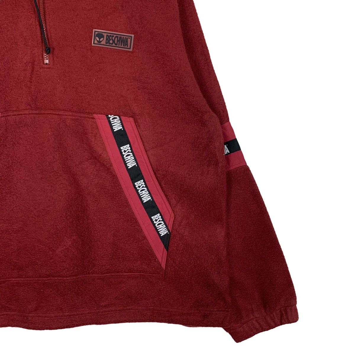Japanese Brand BESCHWA Half Zip Pullover Hoodie Fleece #0045-C3 Size US M / EU 48-50 / 2 - 5 Thumbnail