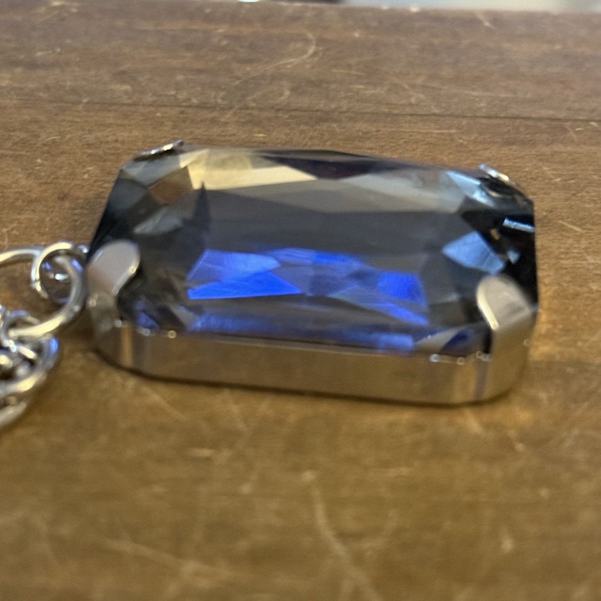 Other Silver tone chunky Smokey quartz pendant necklace Size ONE SIZE - 5 Thumbnail