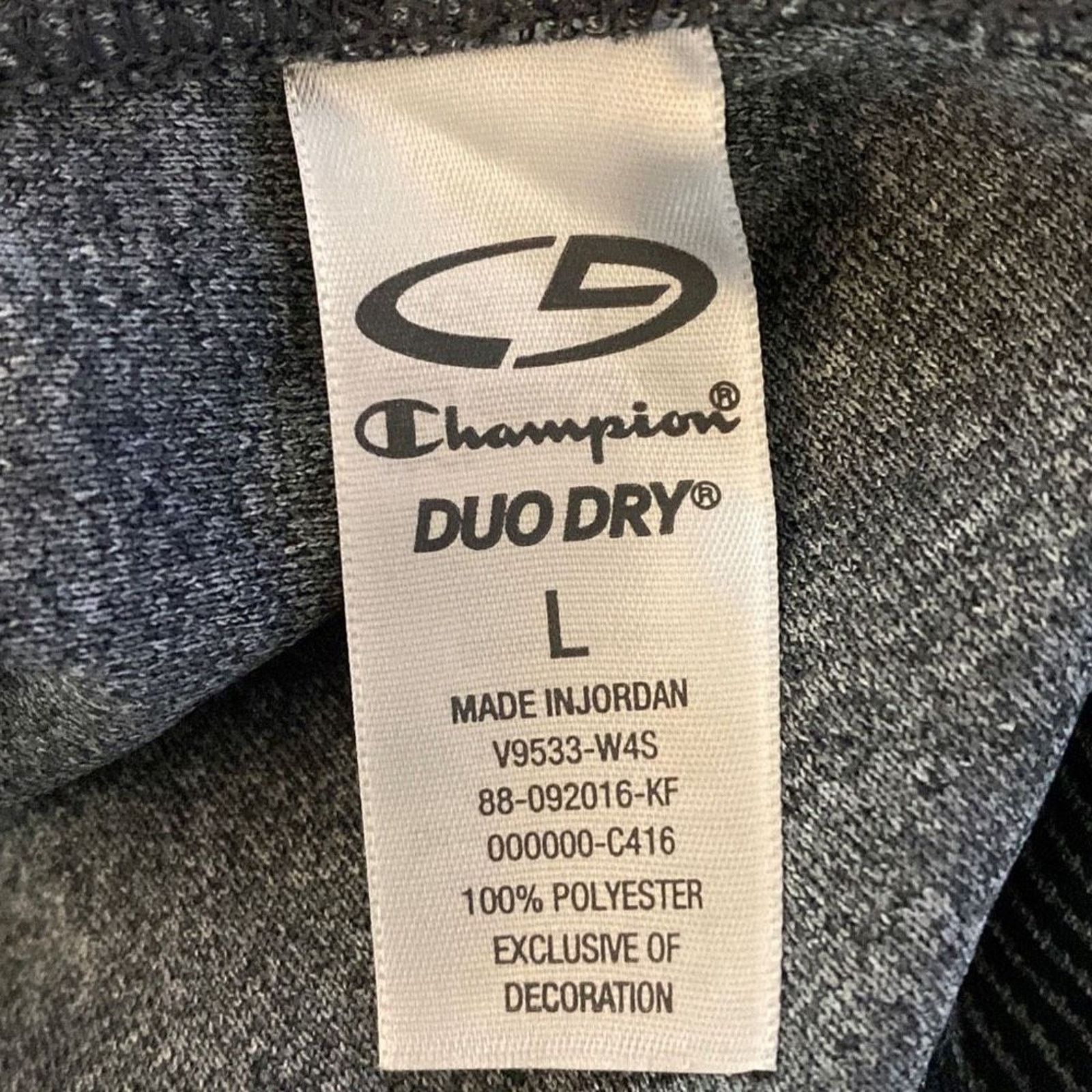 Champion Champion Black Pinstripe Half Zip Athletic Sweater SZ Large Size L / US 10 / IT 46 - 8 Thumbnail