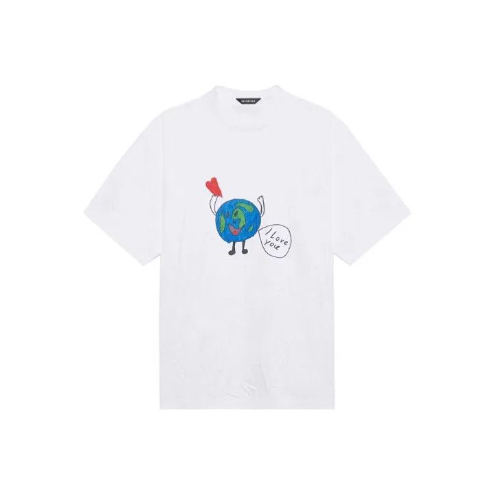 Balenciaga Balenciaga Graphic Print White Short Sleeve T-Shirt Size US XS / EU 42 / 0 - 1 Thumbnail