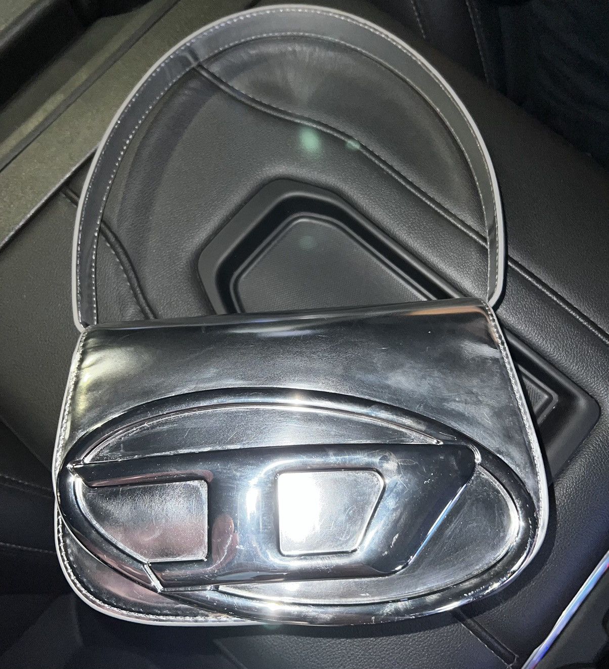 Diesel 1DR Iconic shoulder bag mirrored leather Grailed