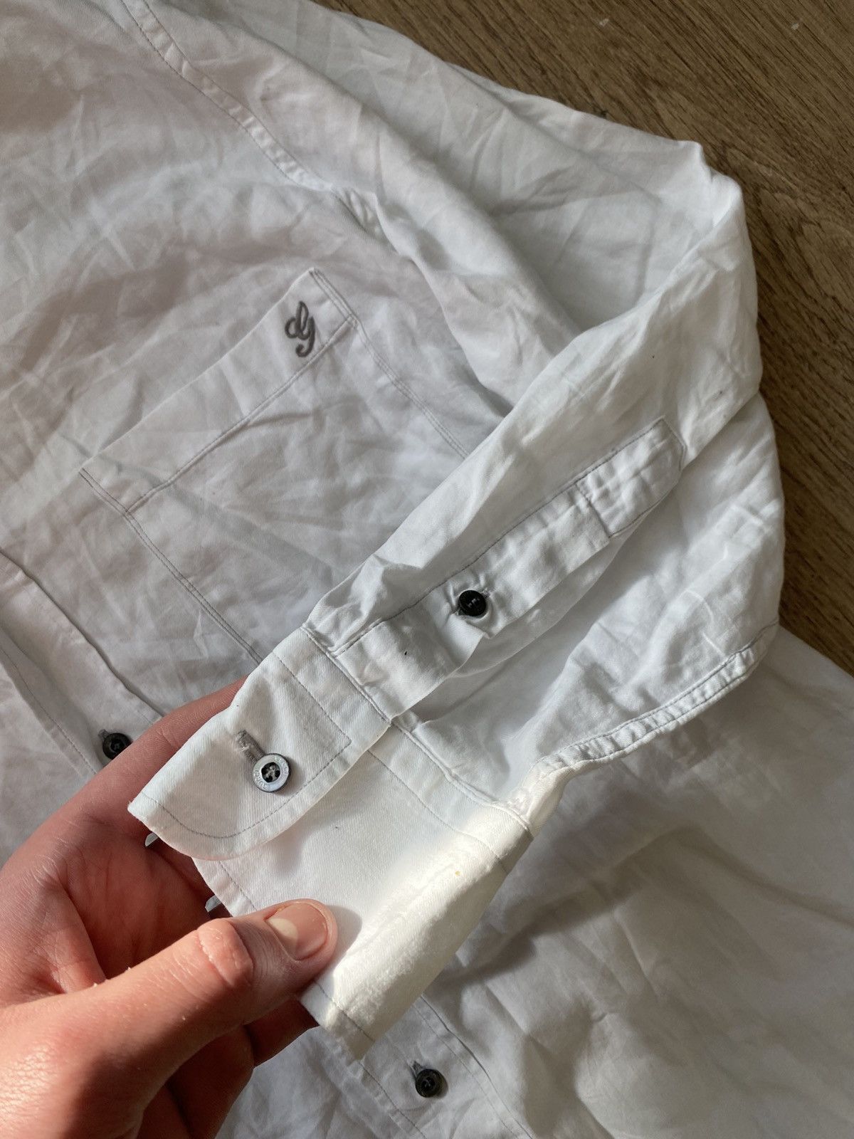 Gucci ⚡️QUICK SALE⚡️Gucci Grey pocket GG Button-up Shirt Size US S / EU 44-46 / 1 - 7 Thumbnail