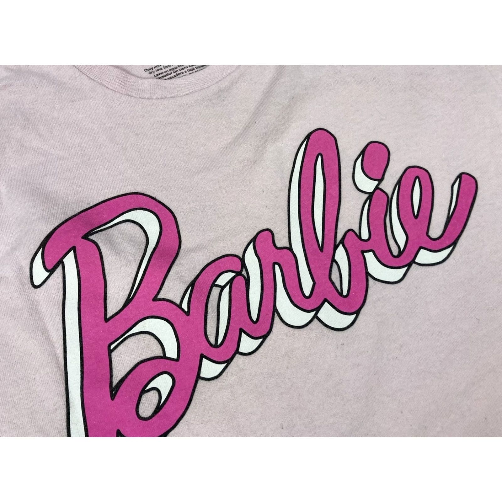 Vintage VINTAGE Barbie T-Shirt Women Small Pink Short Sleeve Size S / US 4 / IT 40 - 3 Thumbnail