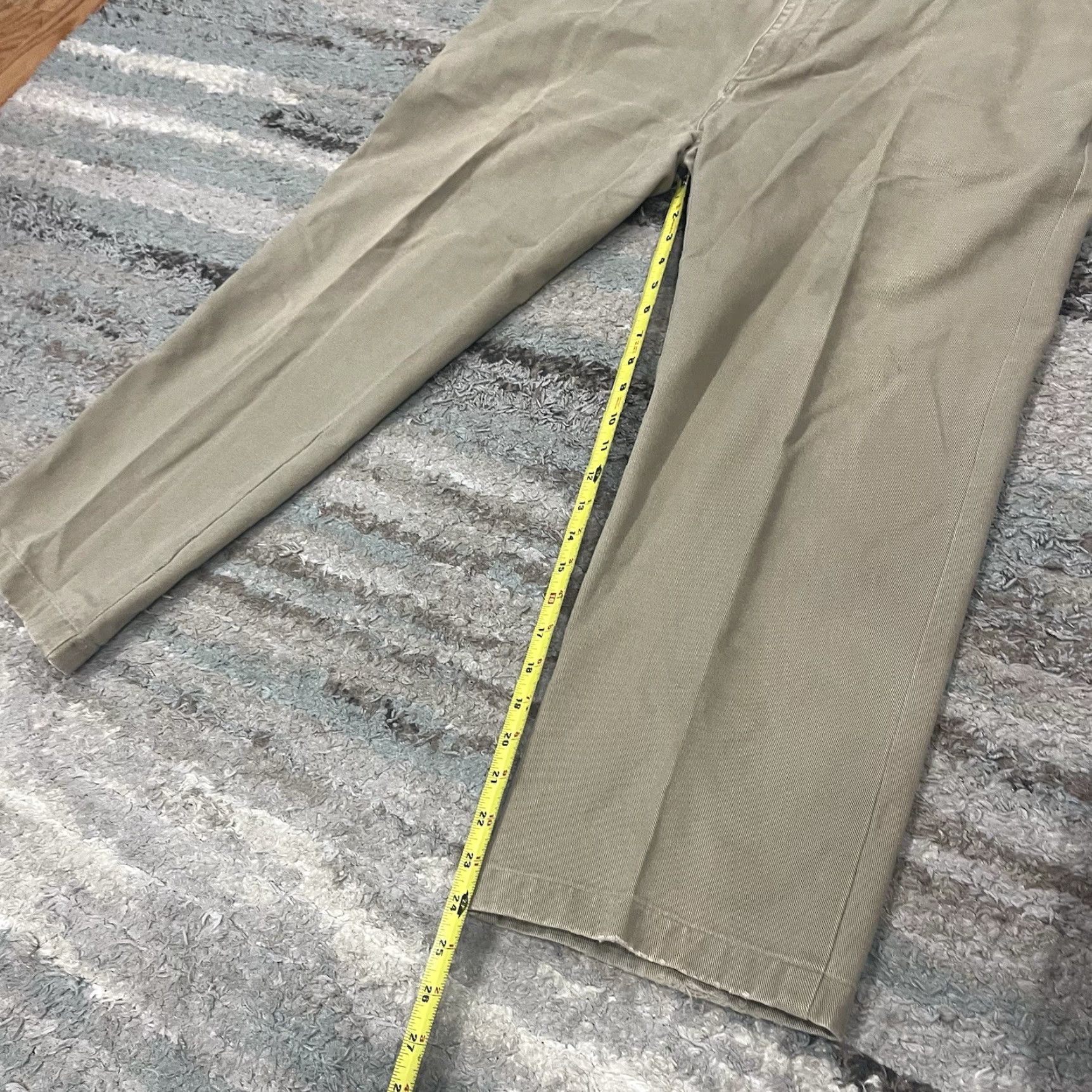Orvis Orvis Pants Beige Straight Men's 34 Khakis Flat Front Canvas Cotton Pockets Inseam 24in Regular Regular Men Size US 34 / EU 50 - 7 Thumbnail
