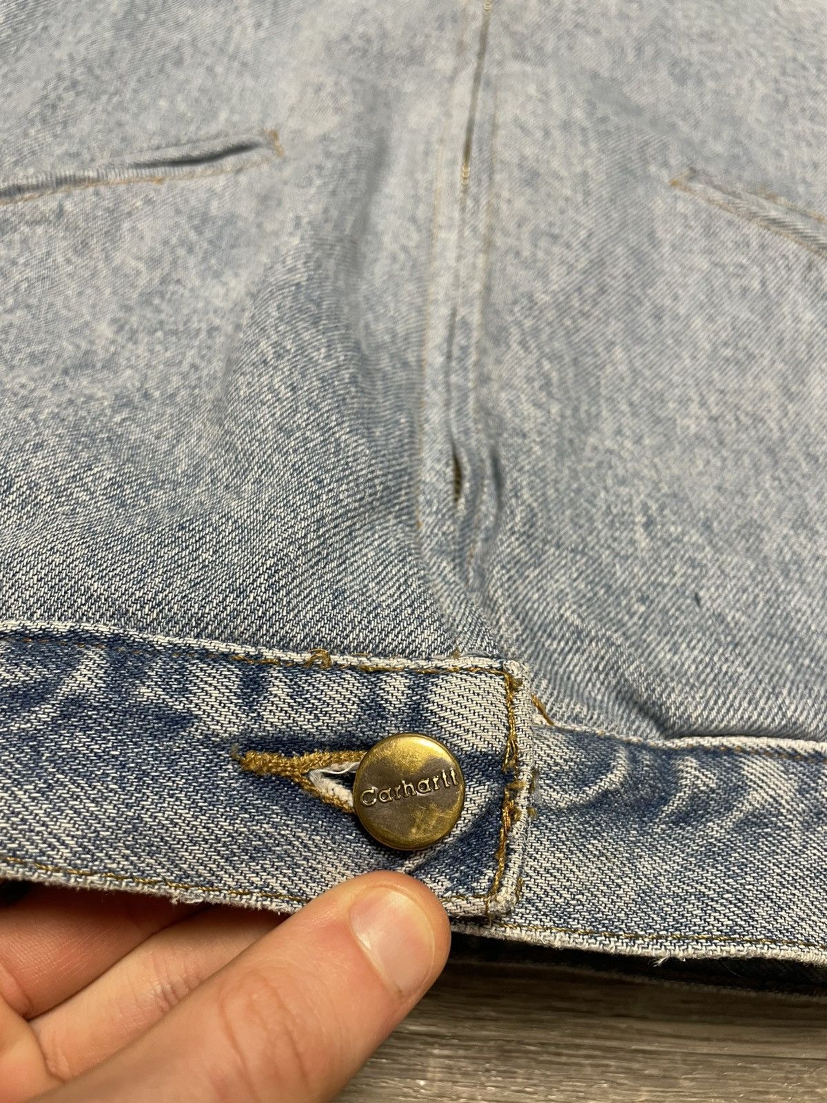 Carhartt Bespoke Carhartt J97 Detroit Jacket w/ RL Cable Knit Lining Size US S / EU 44-46 / 1 - 15 Thumbnail