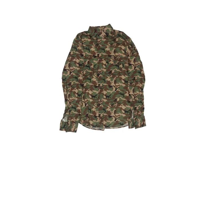 Saint Laurent Paris Saint Laurent Camouflage Long Sleeve Shirt Size US M / EU 48-50 / 2 - 1 Thumbnail