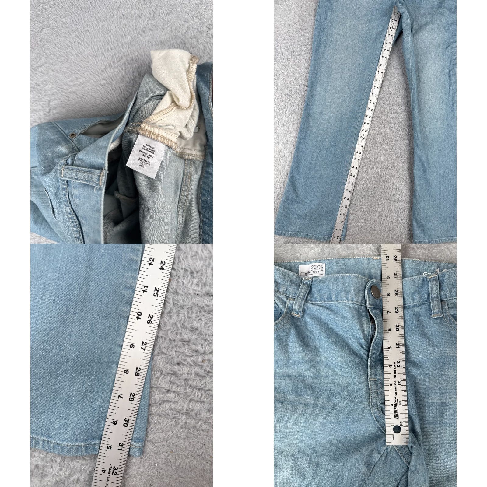 Gap GAP Jeans Regular 16 Blue Denim Bootcut Jeans 36x33 Size 38" / US 16 / IT 52 - 8 Thumbnail