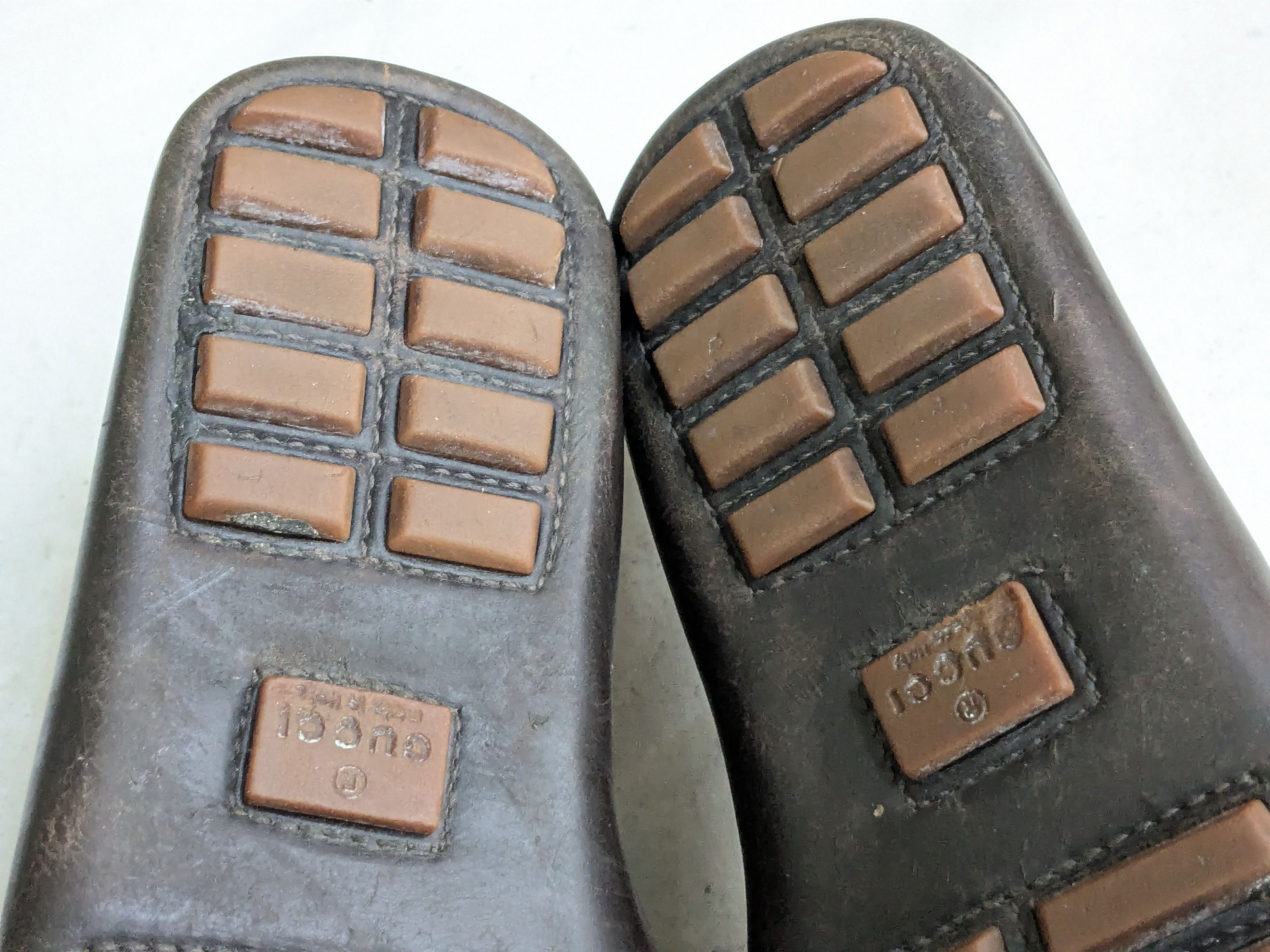Gucci Gucci Horsebit Driving Loafers Brown Leather 9.5 Bamboo Size US 9.5 / EU 42-43 - 12 Thumbnail