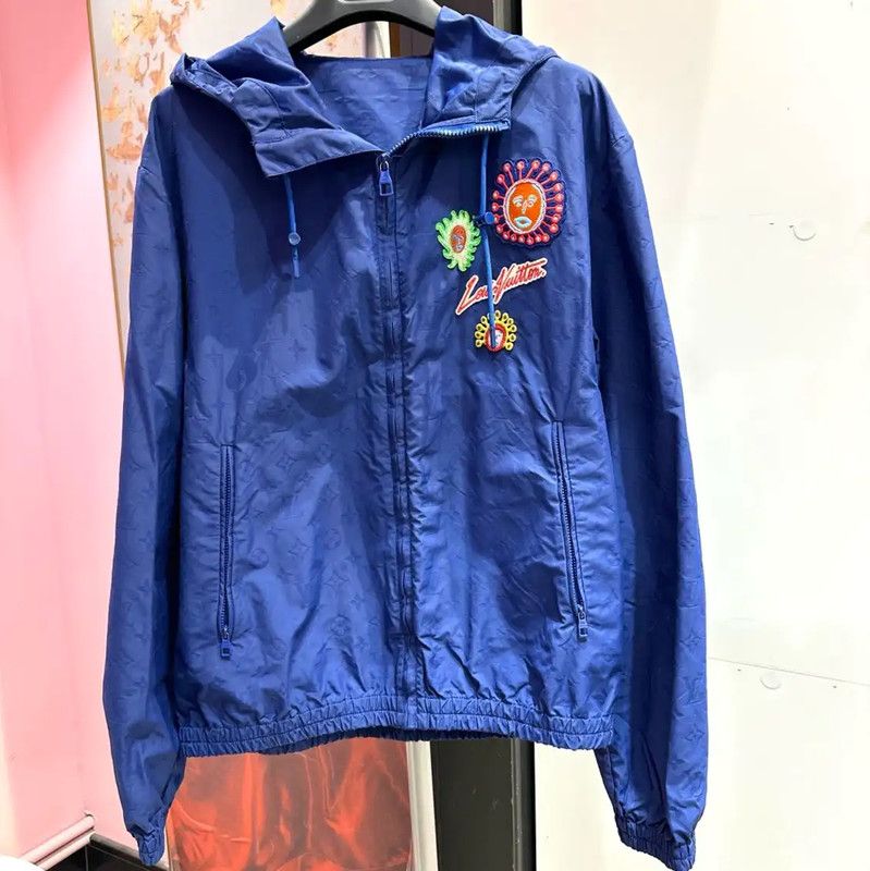 Louis Vuitton Louis Vuitton Blue Nylon Men's Jacket 0089 Size M / US 6-8 / IT 42-44 - 1 Thumbnail
