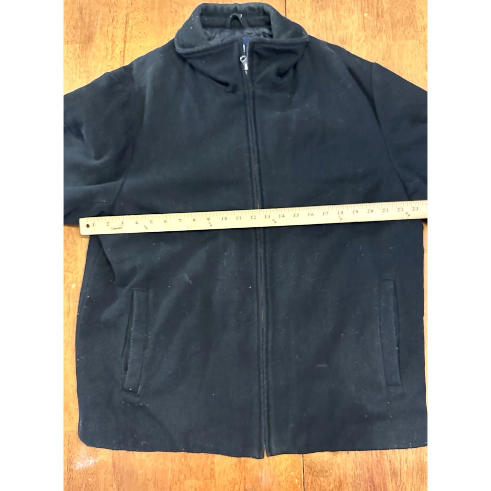 Gap VINTAGE GAP Wool Blend Full Zip Insulated Jacket Large Black Mens Size US L / EU 52-54 / 3 - 5 Thumbnail