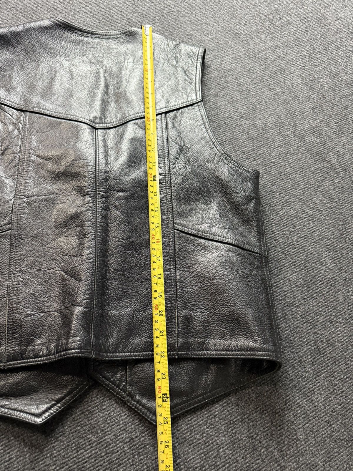 Leather Vintage 90s Retro Leather Moto Biker Rock Opium Vest Size S Size US S / EU 44-46 / 1 - 22 Thumbnail