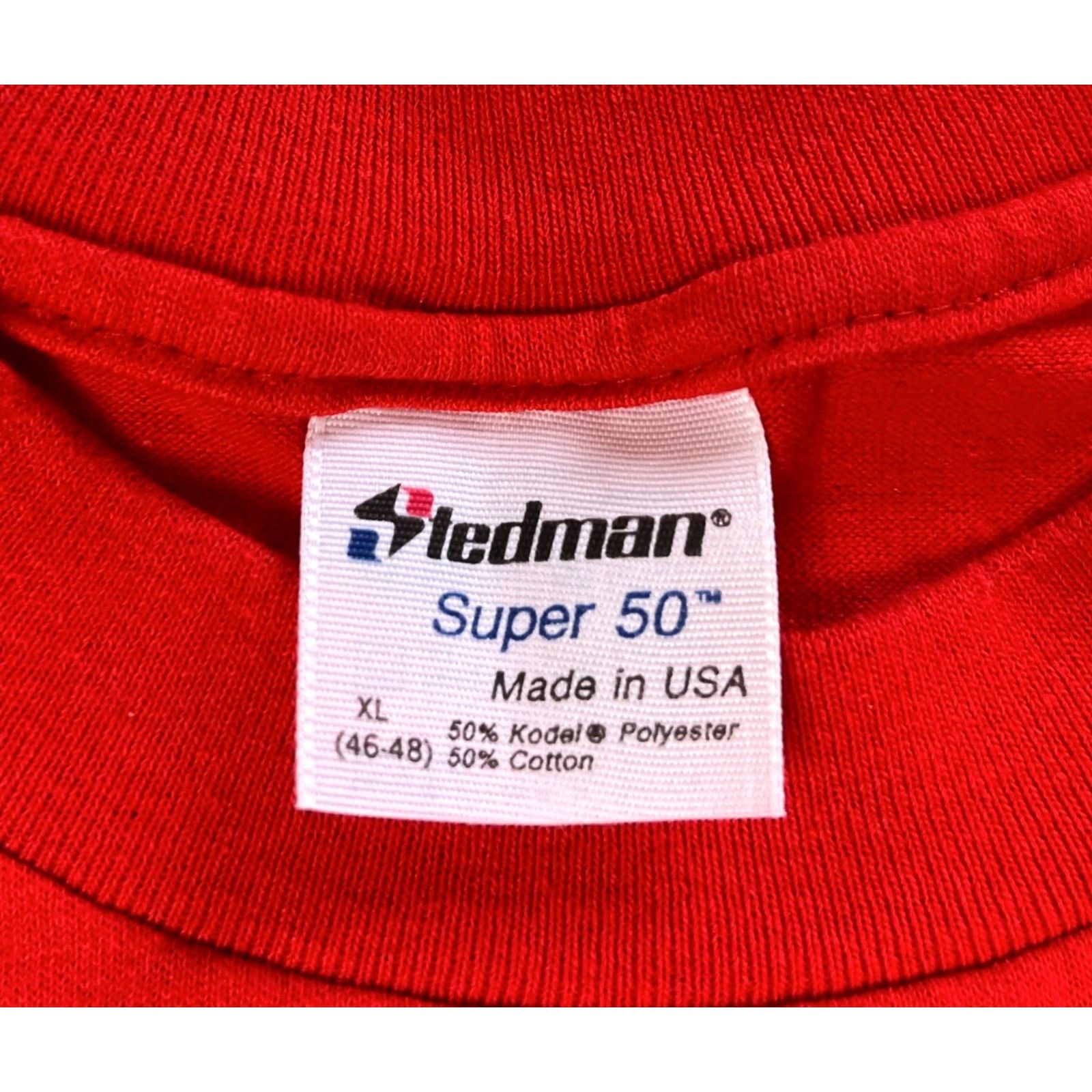 NBA VINTAGE Chicago Bulls 1992 Back 2 Back NBA Champions T-Shirt XL Red Men Sstedman Regular 90s Basketball Gift Size US XL / EU 56 / 4 - 6 Thumbnail