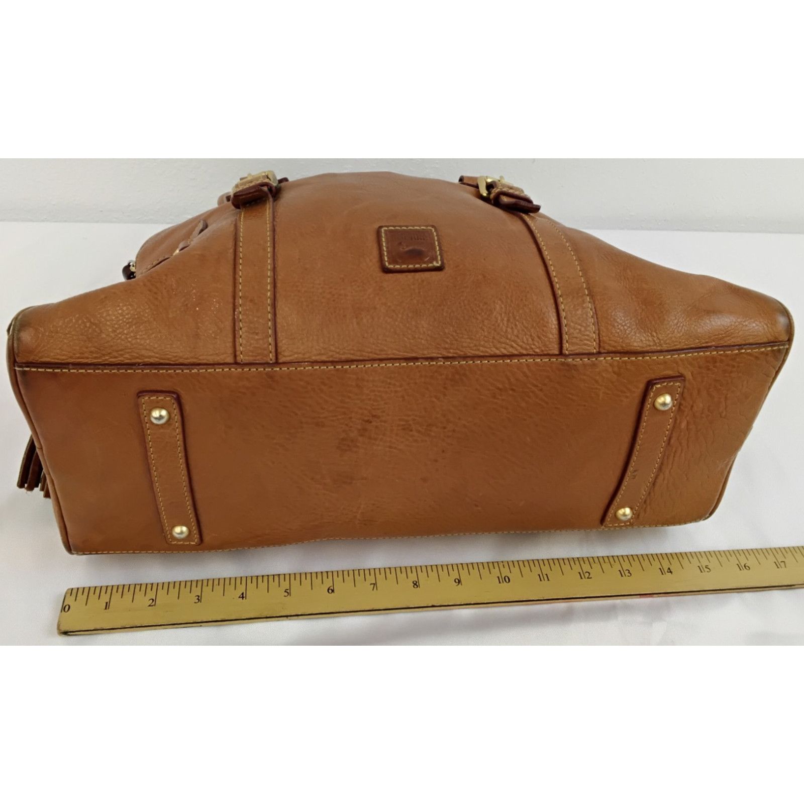 Dooney & Bourke Dooney & Bourke Italian Leather Satchel Bag Brown Purse Size ONE SIZE - 19 Thumbnail