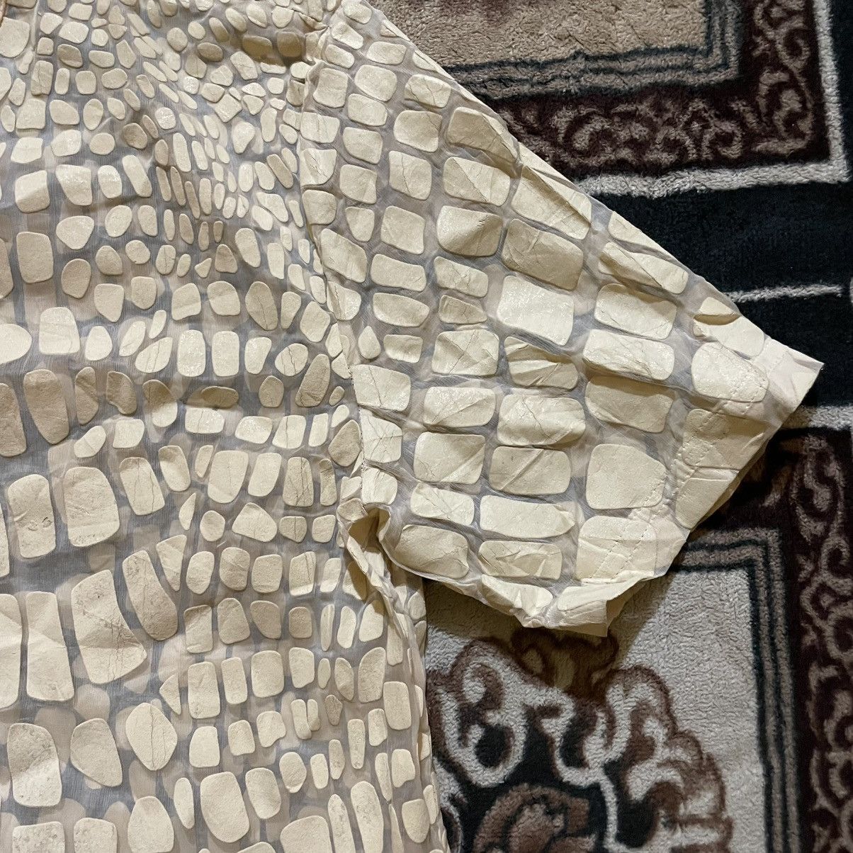 Givenchy GIVENCHY Paris by Riccardo Tisci Croc-Effect Sheer Silk Mesh Size L / US 10 / IT 46 - 4 Thumbnail