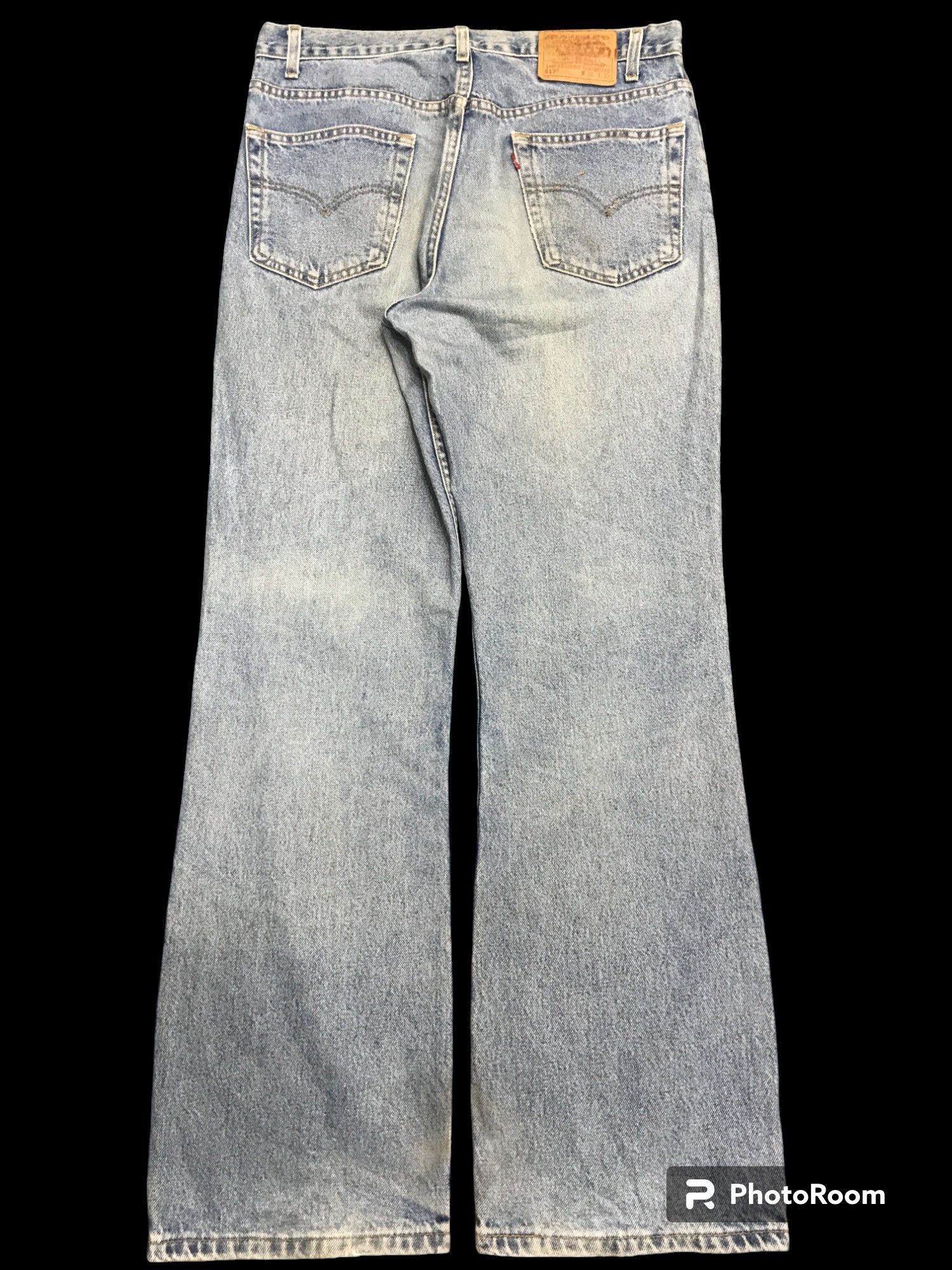 Levi's Flare🔥Vintage Levis 517 Medium Wash Jeans F7 Size US 35 - 2 Thumbnail
