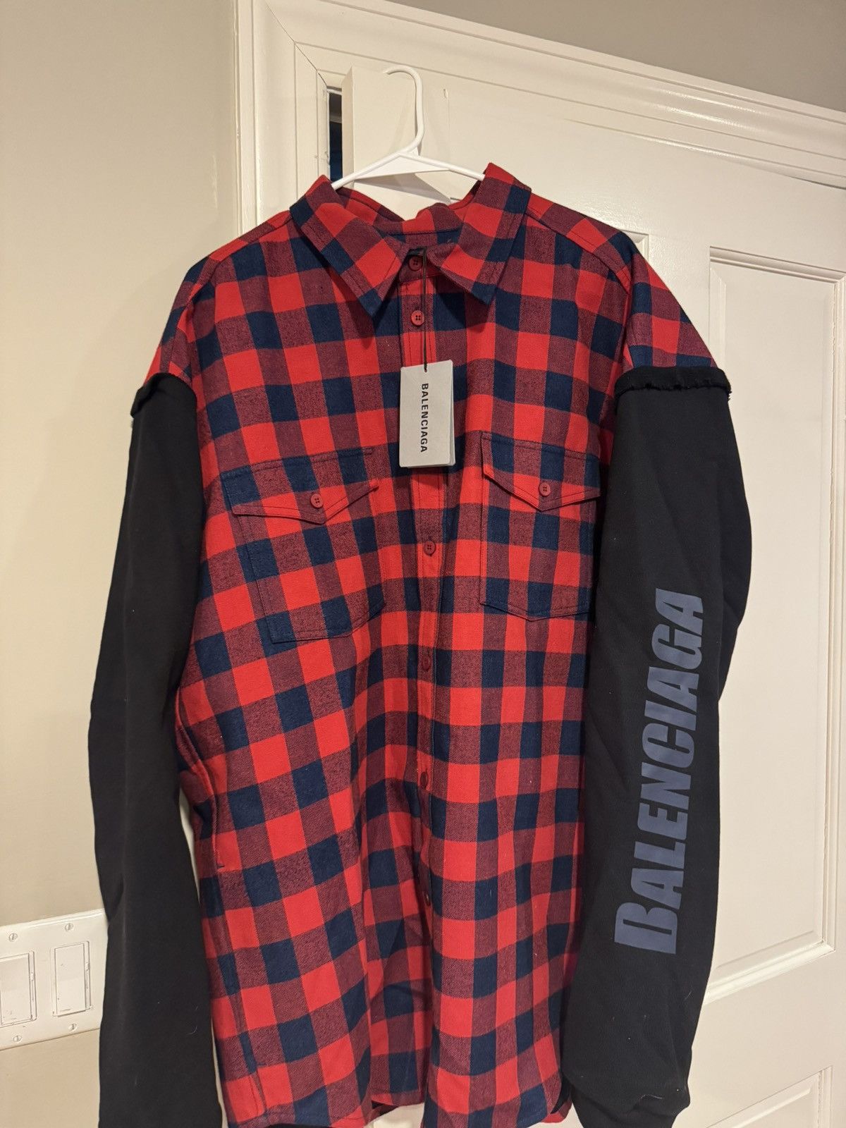 Balenciaga NEW Balenciaga Hybrid Flannel Size US L / EU 52-54 / 3 - 1 Thumbnail