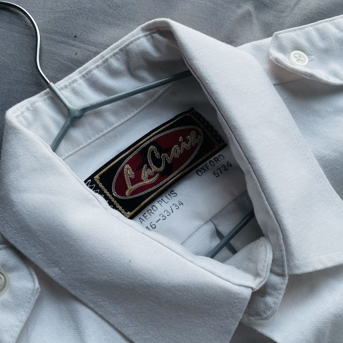 Japanese Brand × Vintage Vintage Solid Cotton Oxford Shirt Size US L / EU 52-54 / 3 - 6 Thumbnail