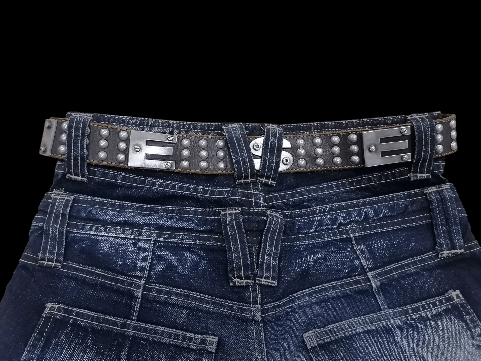 14th Addiction Diesel Emblem Studded Leather Belts Size ONE SIZE - 8 Thumbnail