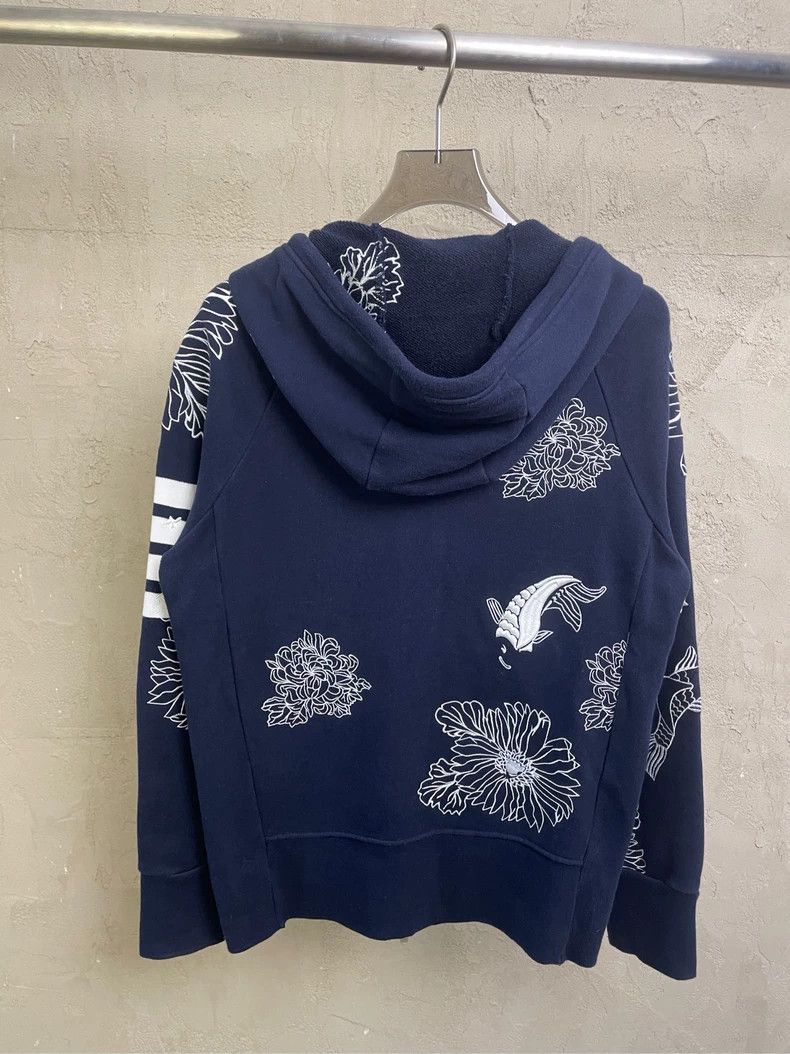 Thom Browne Thom browne Dark blue four-striped embroidered carp flower Size US S / EU 44-46 / 1 - 2 Thumbnail