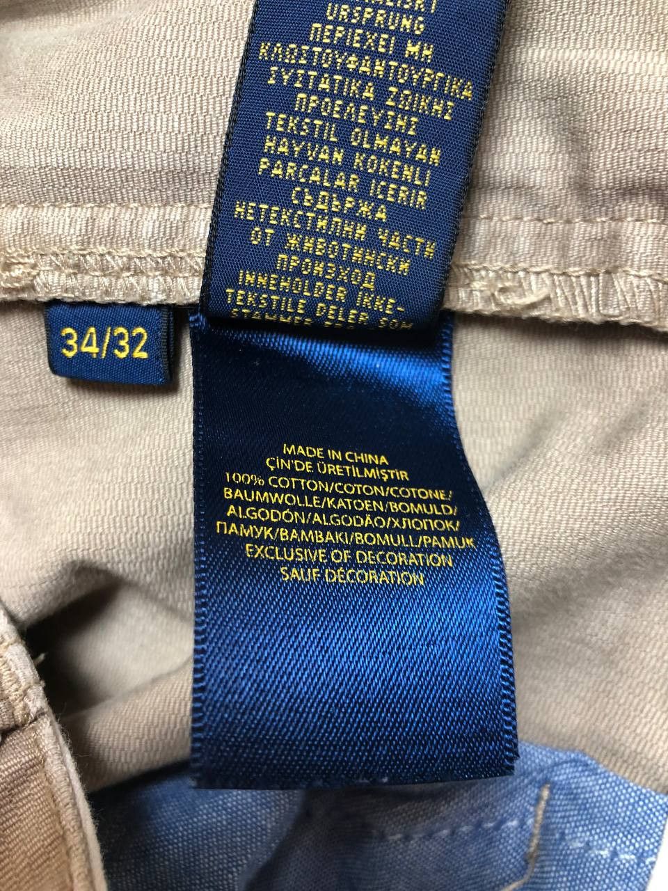 Polo Ralph Lauren × Vintage Polo Ralph Lauren Classic Fit Chino Pant FTP Size US 34 / EU 50 - 2 Thumbnail