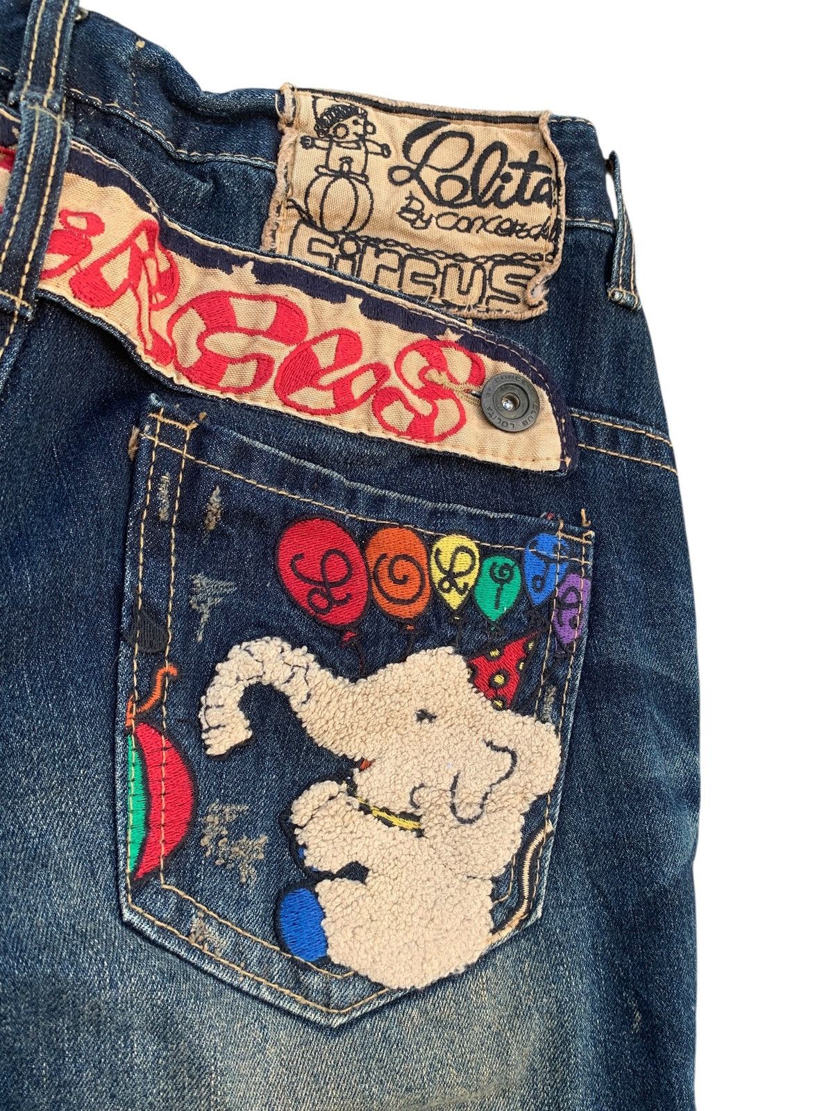 14th Addiction RARE💥 Yoshitomo Nara Lolita Circus Rusty Japanese Denim Size US 30 / EU 46 - 11 Thumbnail