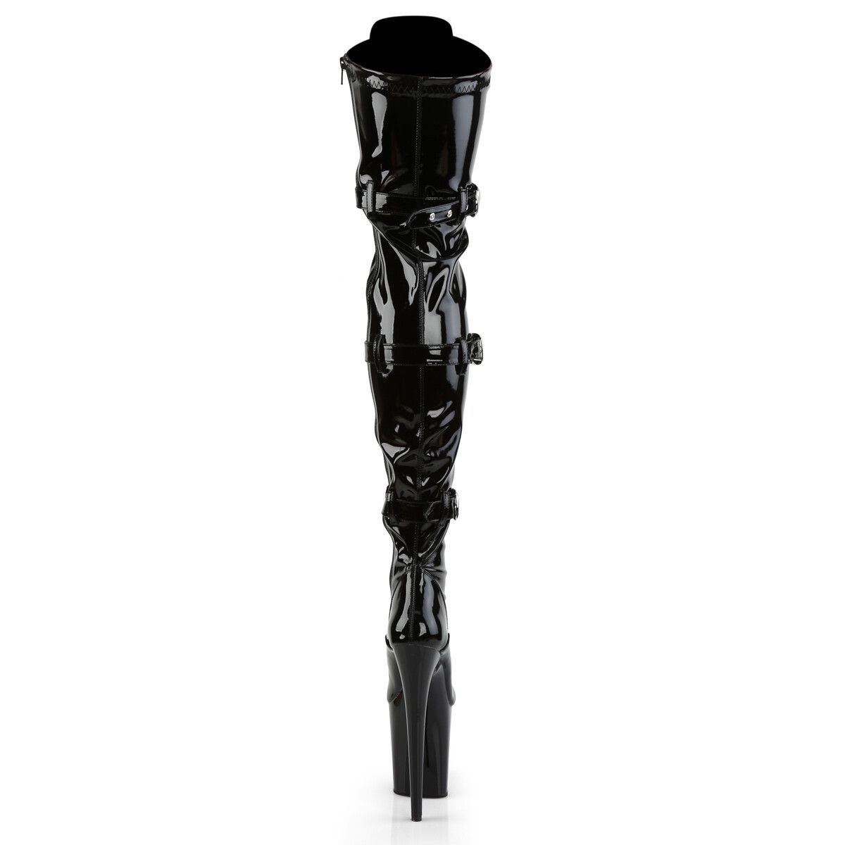 Other Flamingo 3028 Triple Buckle Thigh High Platform Torment Boot Size US 7 / IT 37 - 3 Thumbnail