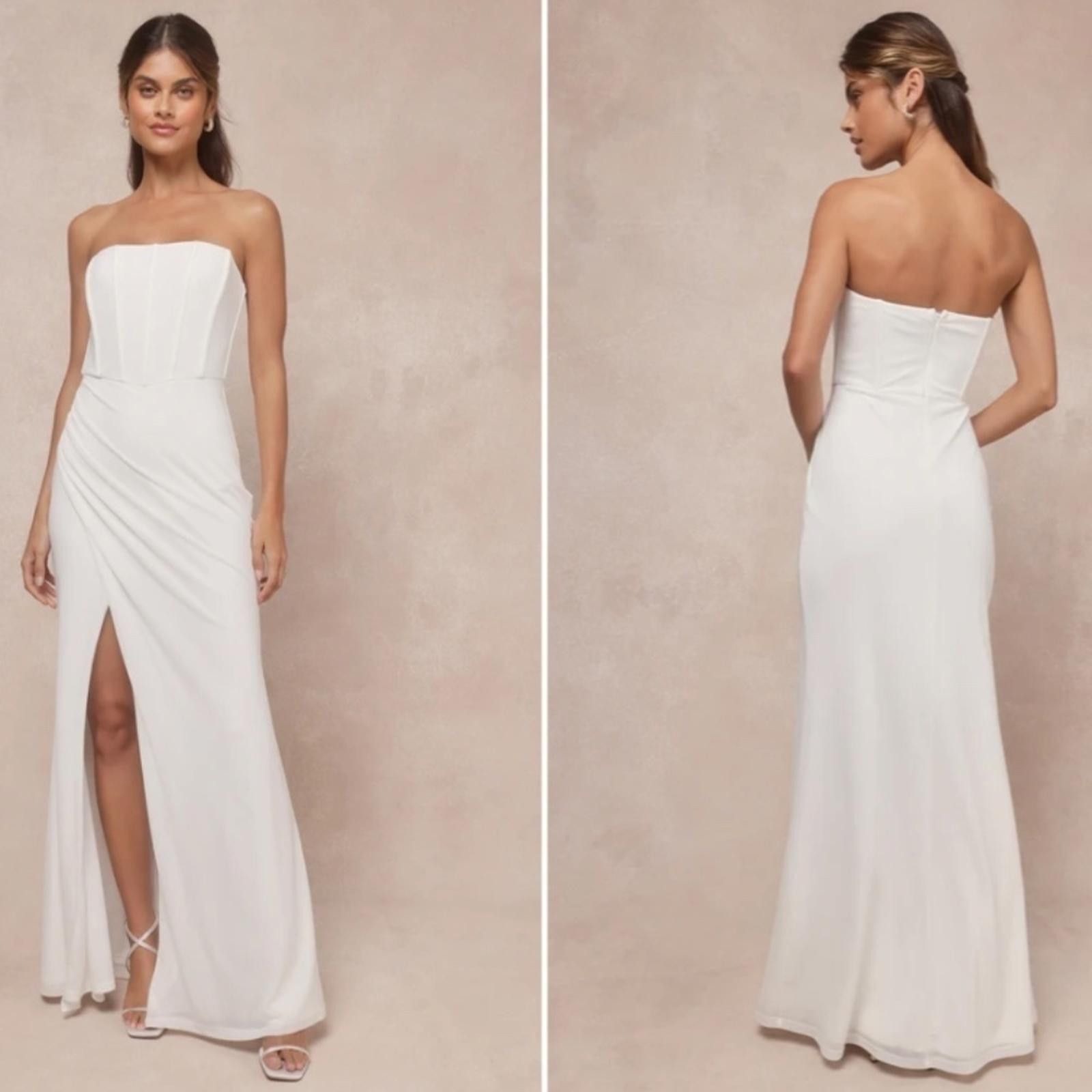 Lulus LULU's Wedding Bridal Elegant Sexy Corset Sophisticated Gown Size S / US 4 / IT 40 - 3 Thumbnail