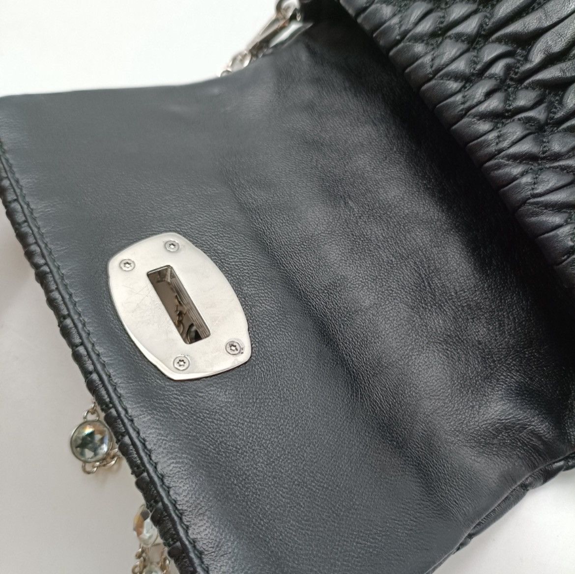 Miu Miu Miu Miu Miu Crystal Nappa Leather Mini-bag Size ONE SIZE - 17 Thumbnail