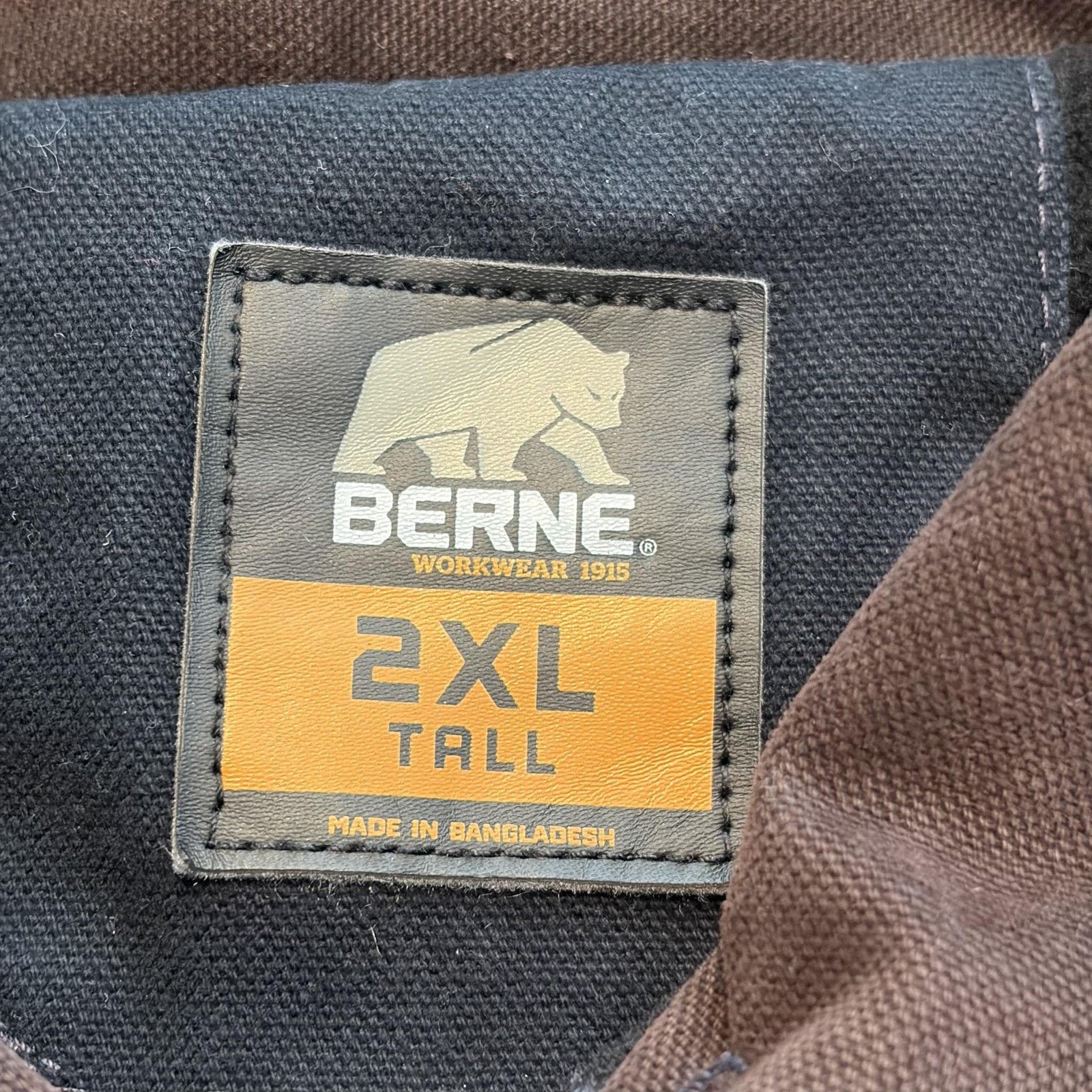 Vintage Berne Bomber Jacket Mens 2XLT Blue Canvas Fleece Lined Size US XXL / EU 58 / 5 - 9 Thumbnail