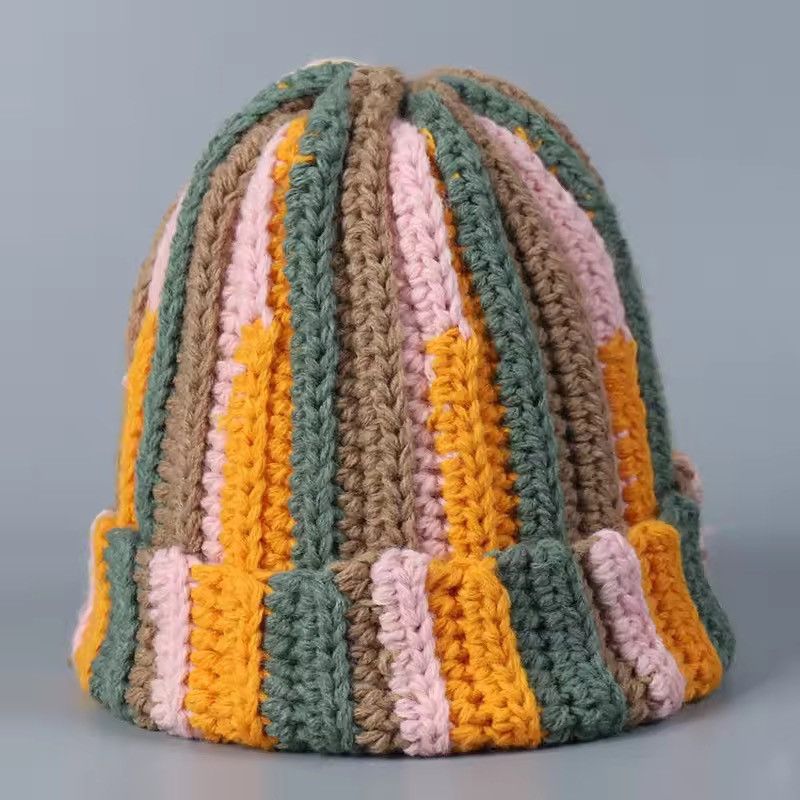 Handmade Woolen Knitted Beanie Size ONE SIZE - 1 Thumbnail