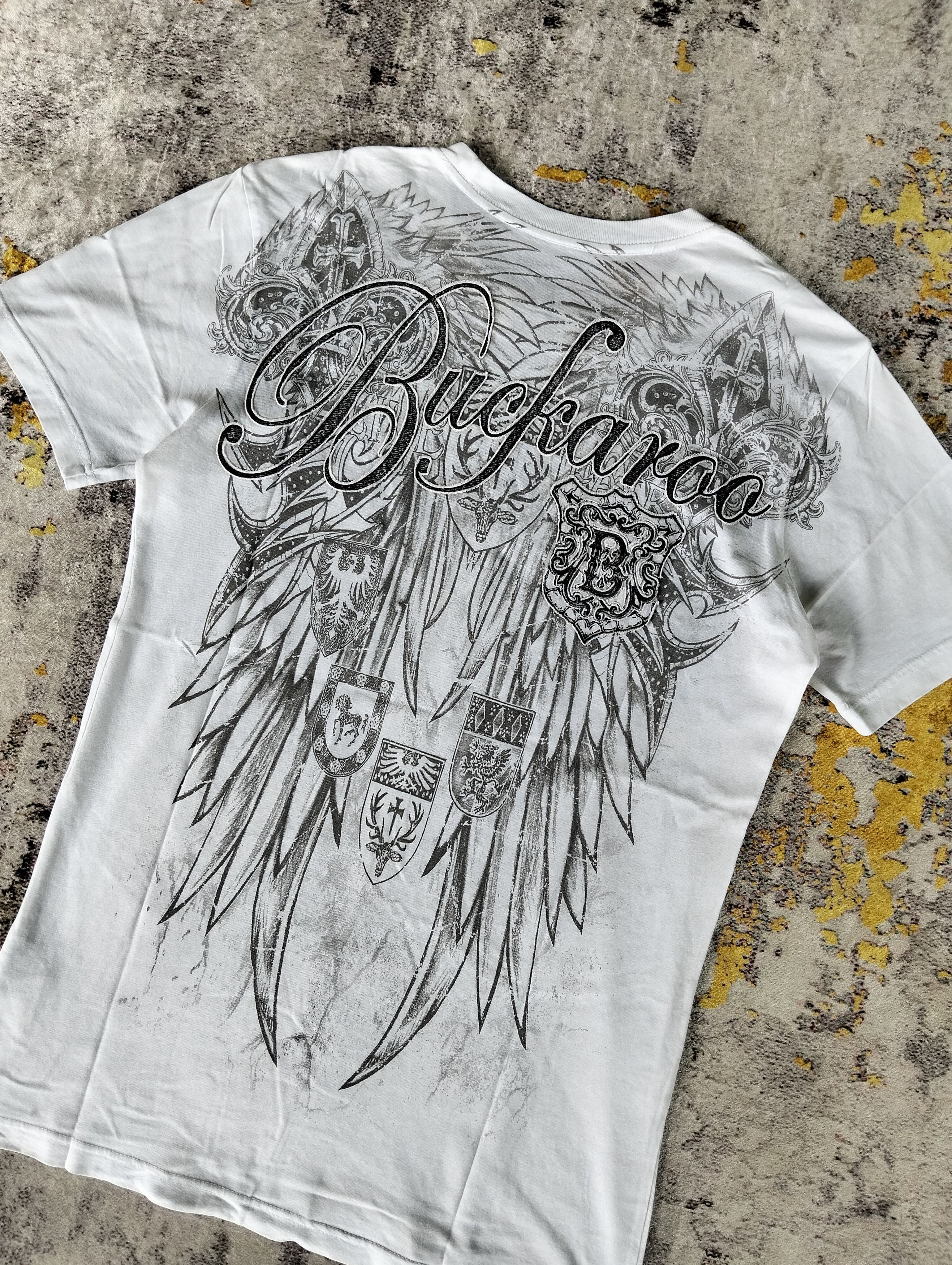 Le Grande Bleu (L.G.B.) Y2K Buckaroo Indian Embroidered Eagle Short Sleeve Tee Size US S / EU 44-46 / 1 - 4 Thumbnail