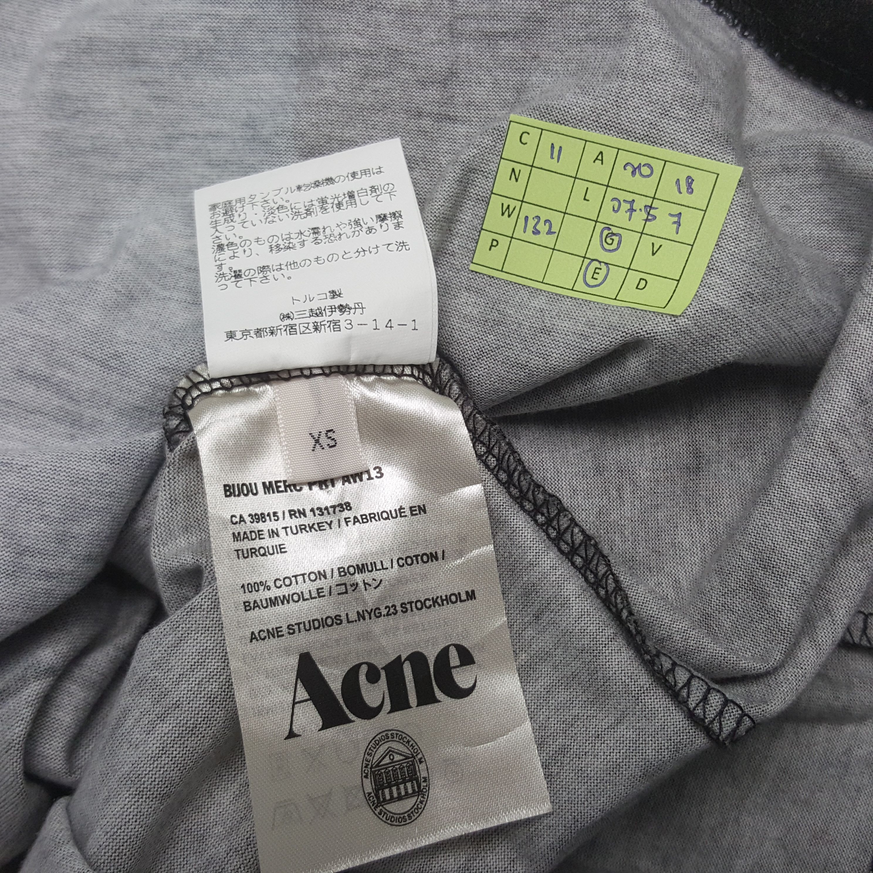 Acne Studios Vintage Acne Studio Designer Brand Tshirt RR11 Size US M / EU 48-50 / 2 - 6 Thumbnail