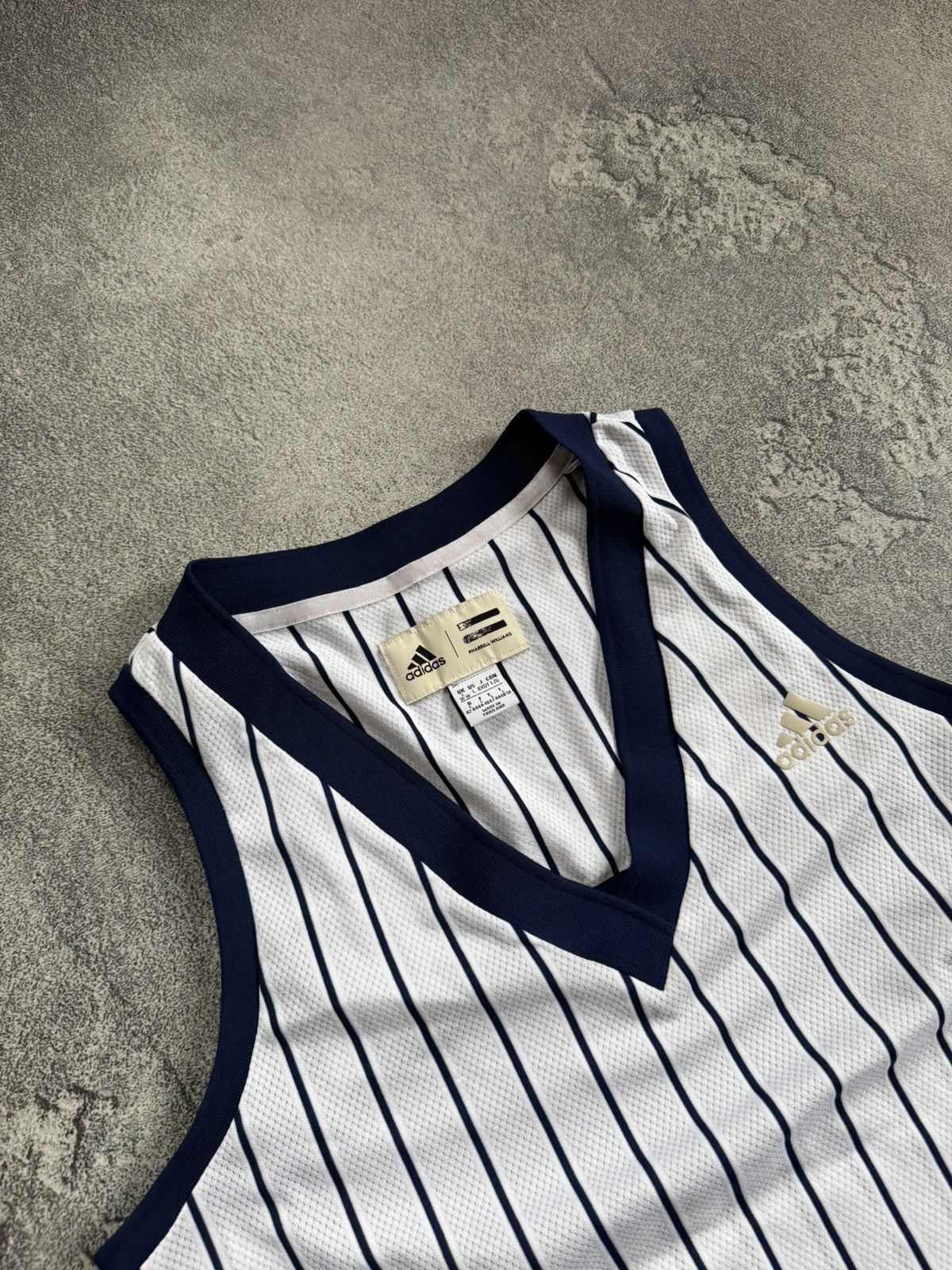 Adidas Adidas & Pharrell Williams striped tank top sleeveless Size L / US 10 / IT 46 - 2 Thumbnail