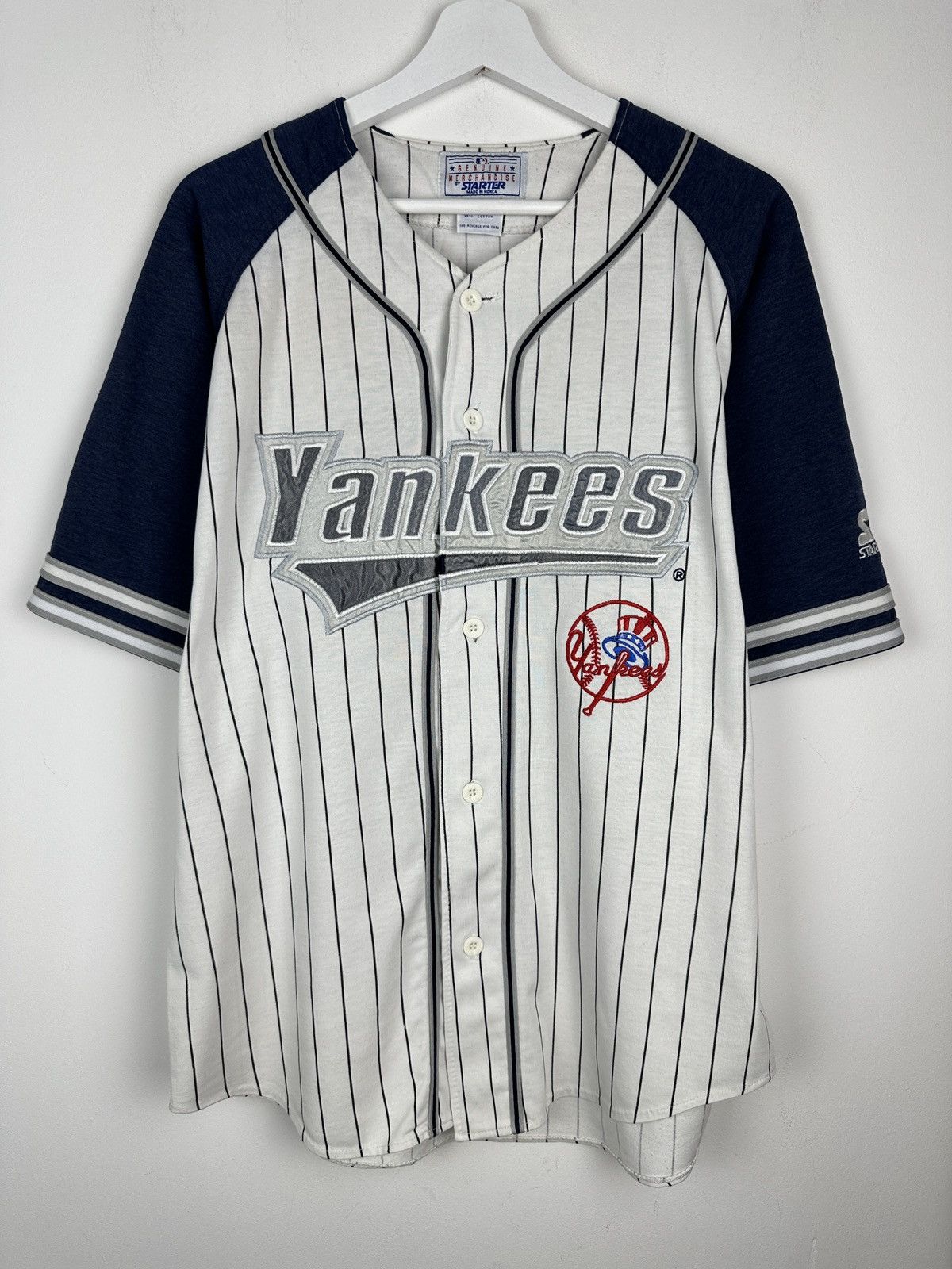 Starter 90s Vintage New York Yankees MLB Jersey T Shirt Tee Size US L / EU 52-54 / 3 - 1 Thumbnail