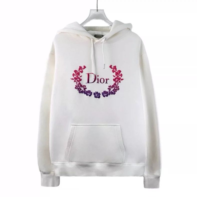 Dior Dior White letter embroidered cotton hooded drawstring long Size US S / EU 44-46 / 1 - 1 Thumbnail