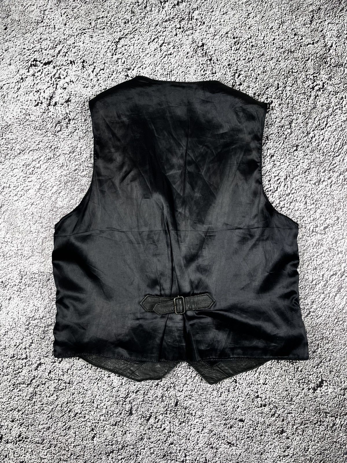 Leather Vintage 80s Leather biker motorcycle vest jacket grunge Size US M / EU 48-50 / 2 - 6 Thumbnail
