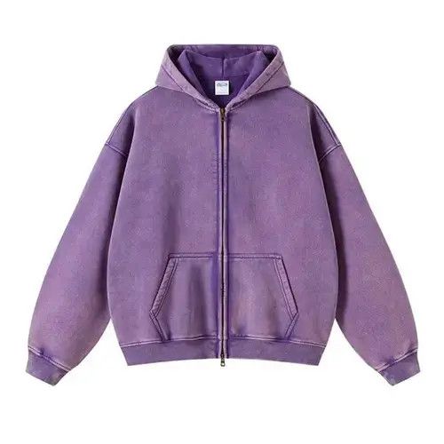 Other Streetwear Loose Washed Zipper Hoodie Sweater Size US L / EU 52-54 / 3 - 2 Thumbnail