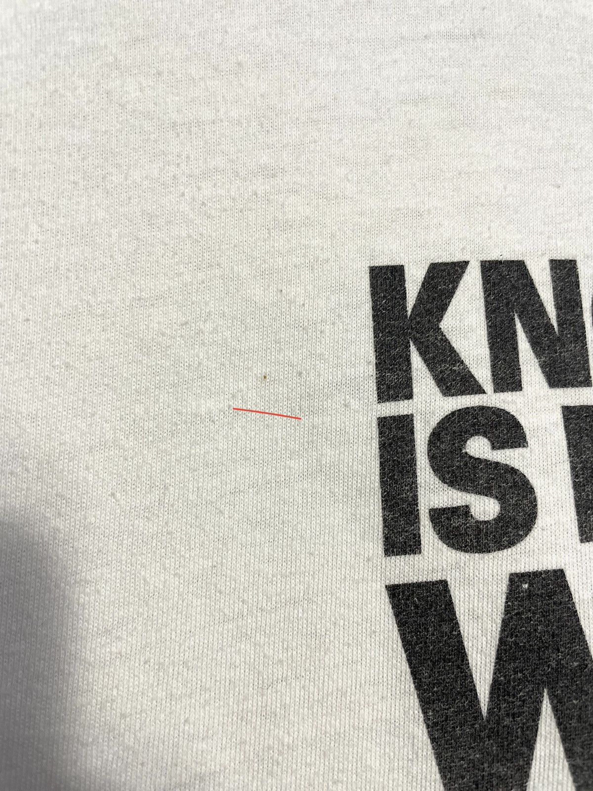 Stussy Vintage Y2K Stussy Knowledge Is King T-Shirt Size M White Size US M / EU 48-50 / 2 - 14 Thumbnail