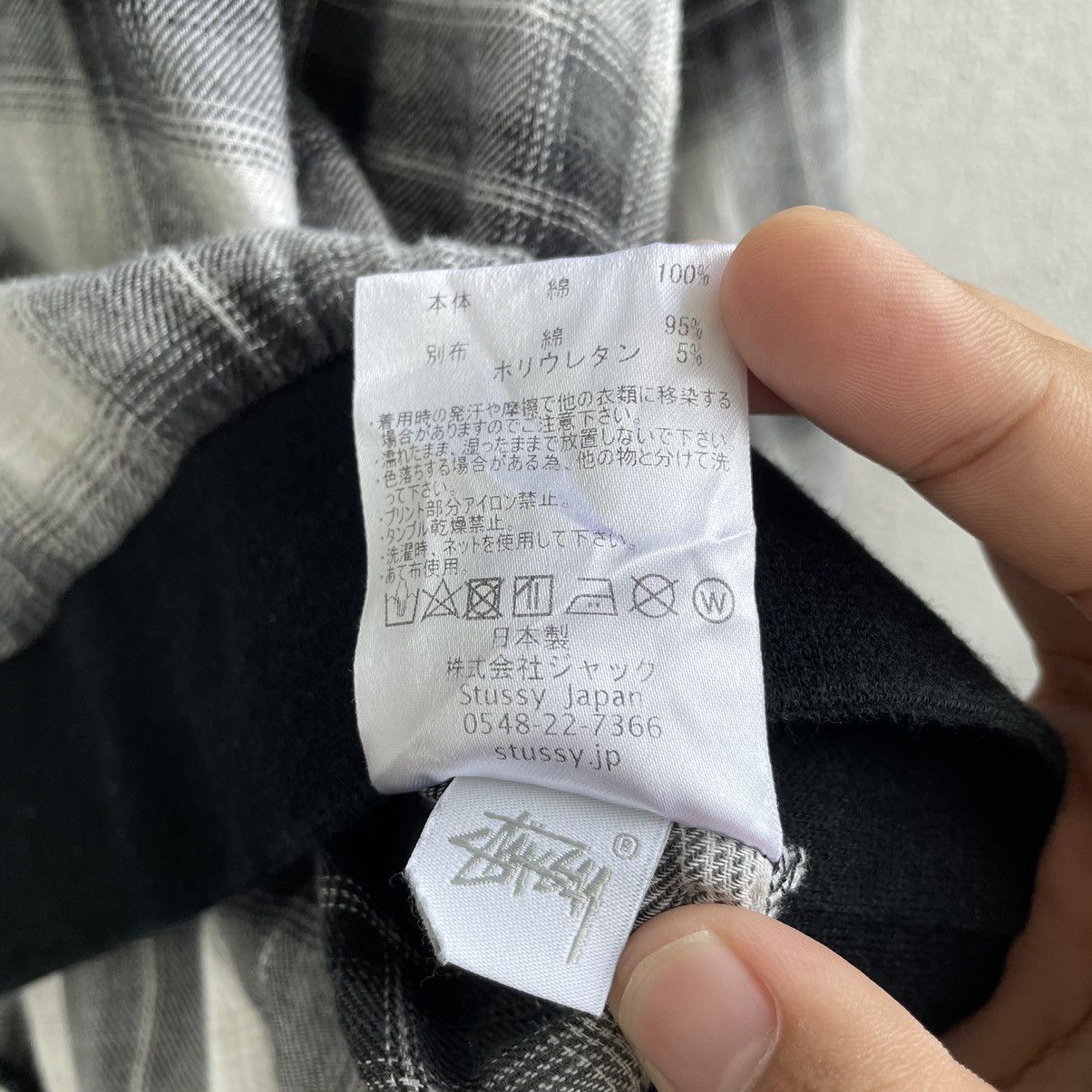 Stussy Vintage Stussy Big Logo Plaid Hoodie Size US M / EU 48-50 / 2 - 7 Thumbnail