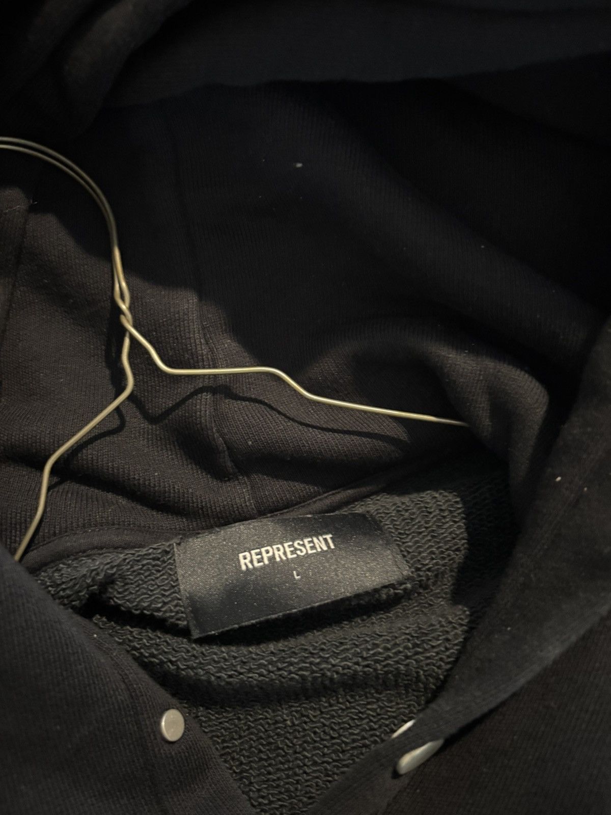 Represent Clo. Grey and Black Patch Represent Hoodie Size US L / EU 52-54 / 3 - 3 Thumbnail