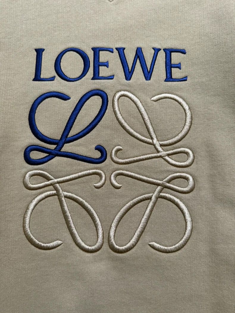 Loewe Loewe Embroidered logo men's sweater khaki Size US L / EU 52-54 / 3 - 8 Thumbnail