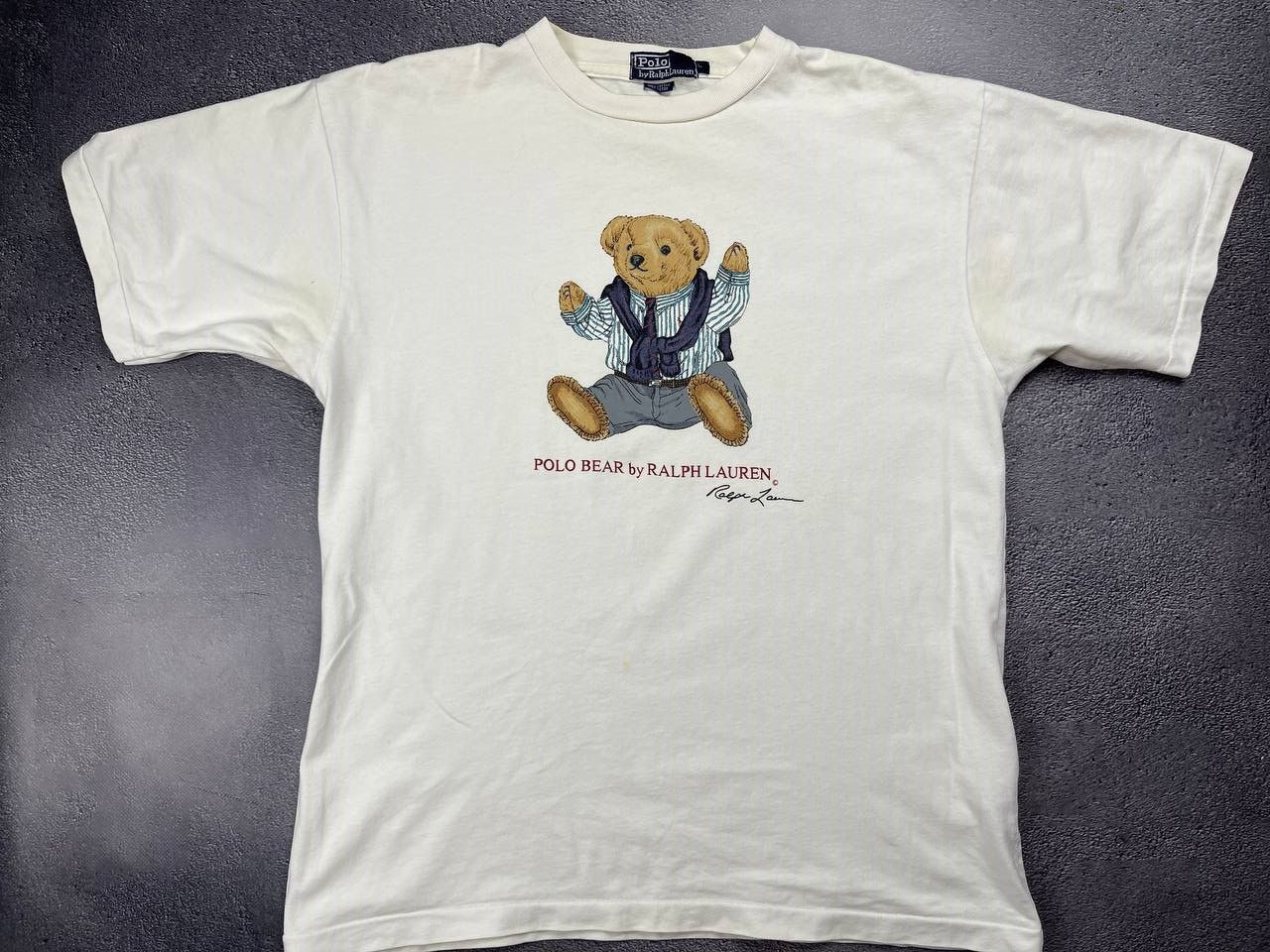 Polo Ralph Lauren Polo bear white t shirt Size US L / EU 52-54 / 3 - 1 Thumbnail