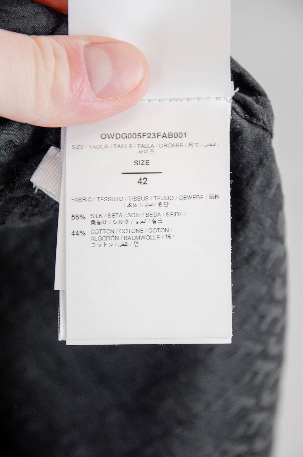 Off-White Off-White Monogram Silk Shirt Dress – Size IT42 Size M / US 6-8 / IT 42-44 - 14 Thumbnail