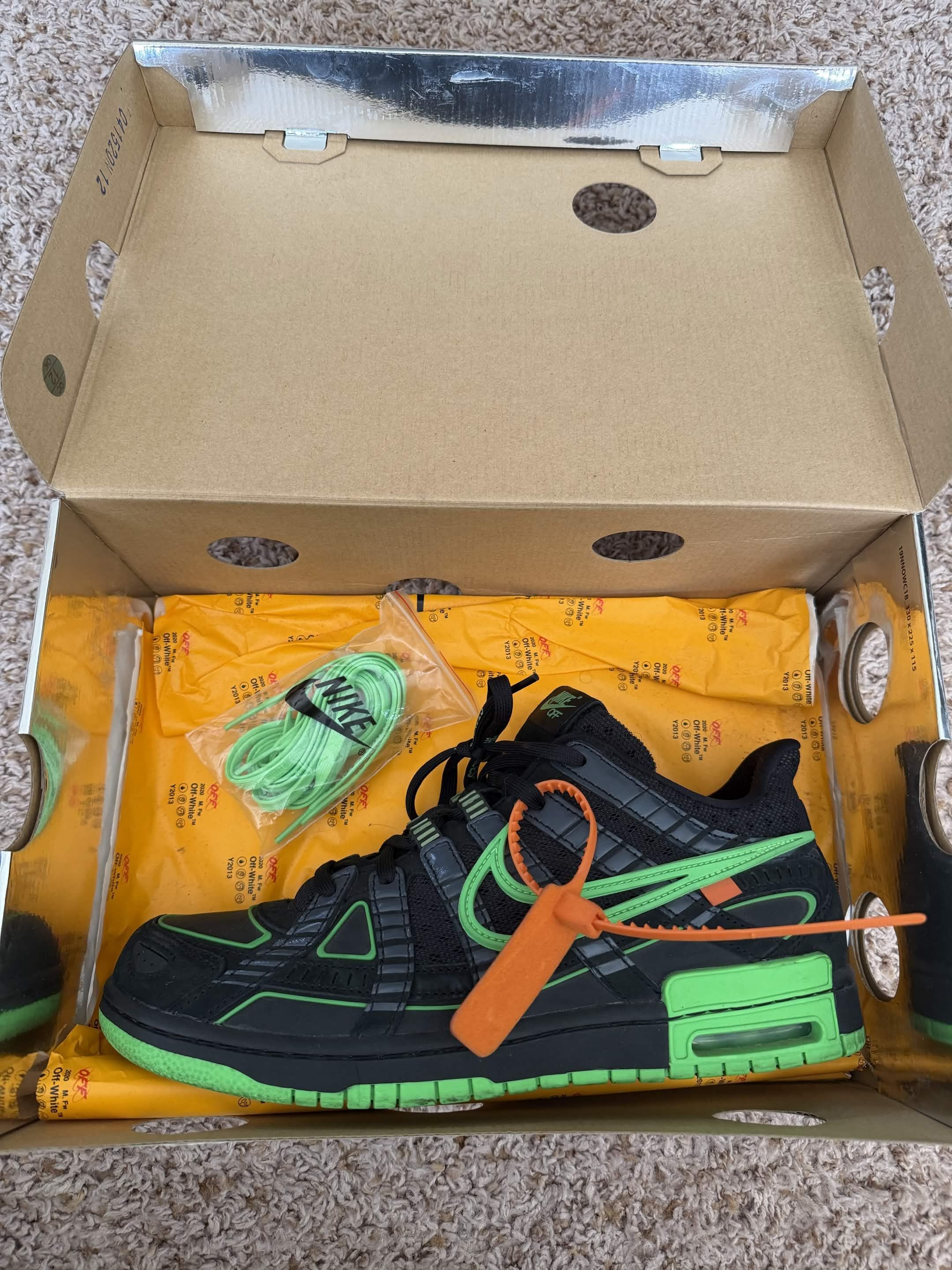 Nike × Off-White Nike Off White Rubber Dunk Size US 10.5 / EU 43-44 - 5 Thumbnail