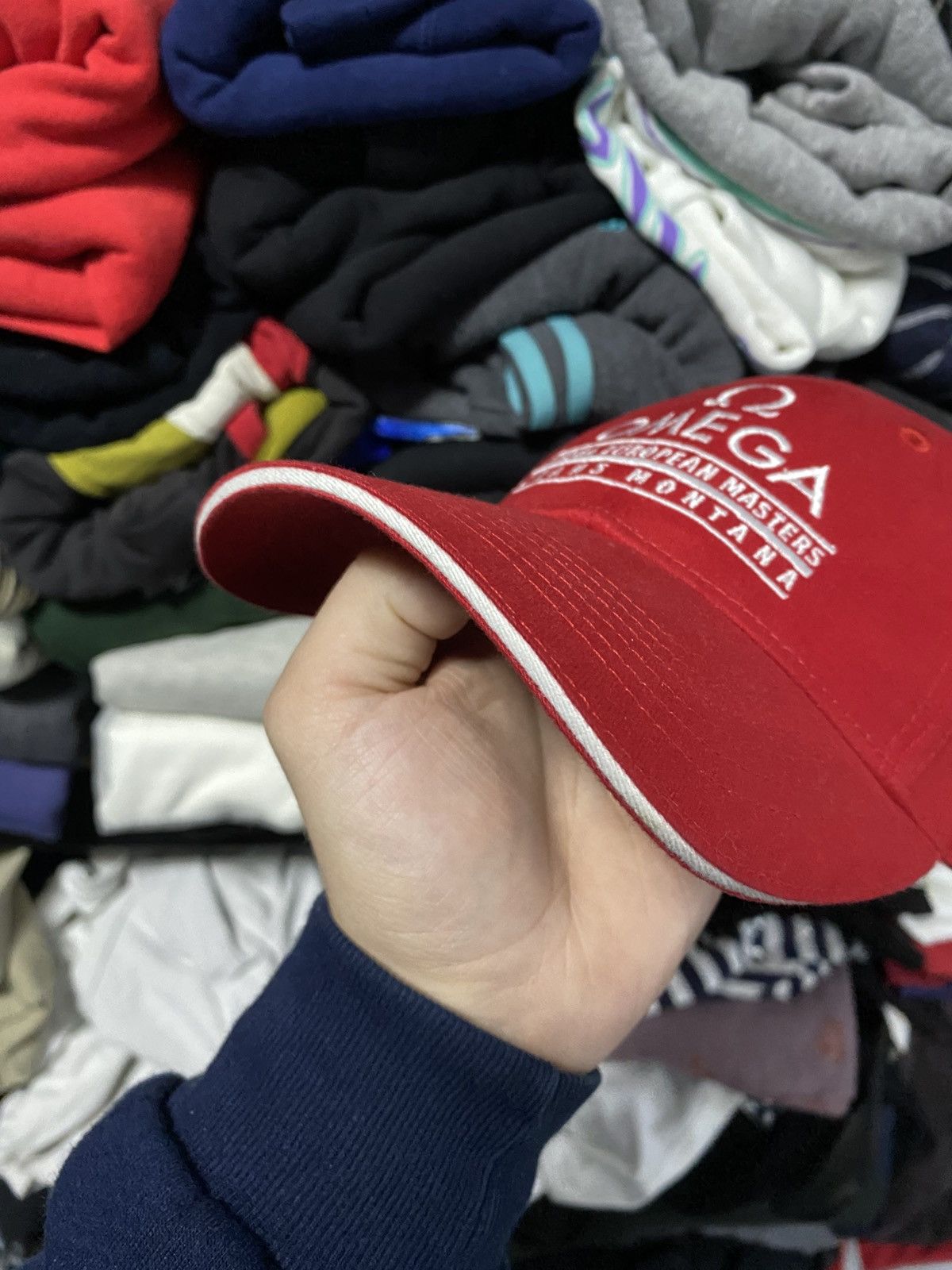 Omega × Vintage Vintage 90s OMEGA Logo Cap Hat Rolex Cartier Omega Size ONE SIZE - 2 Thumbnail